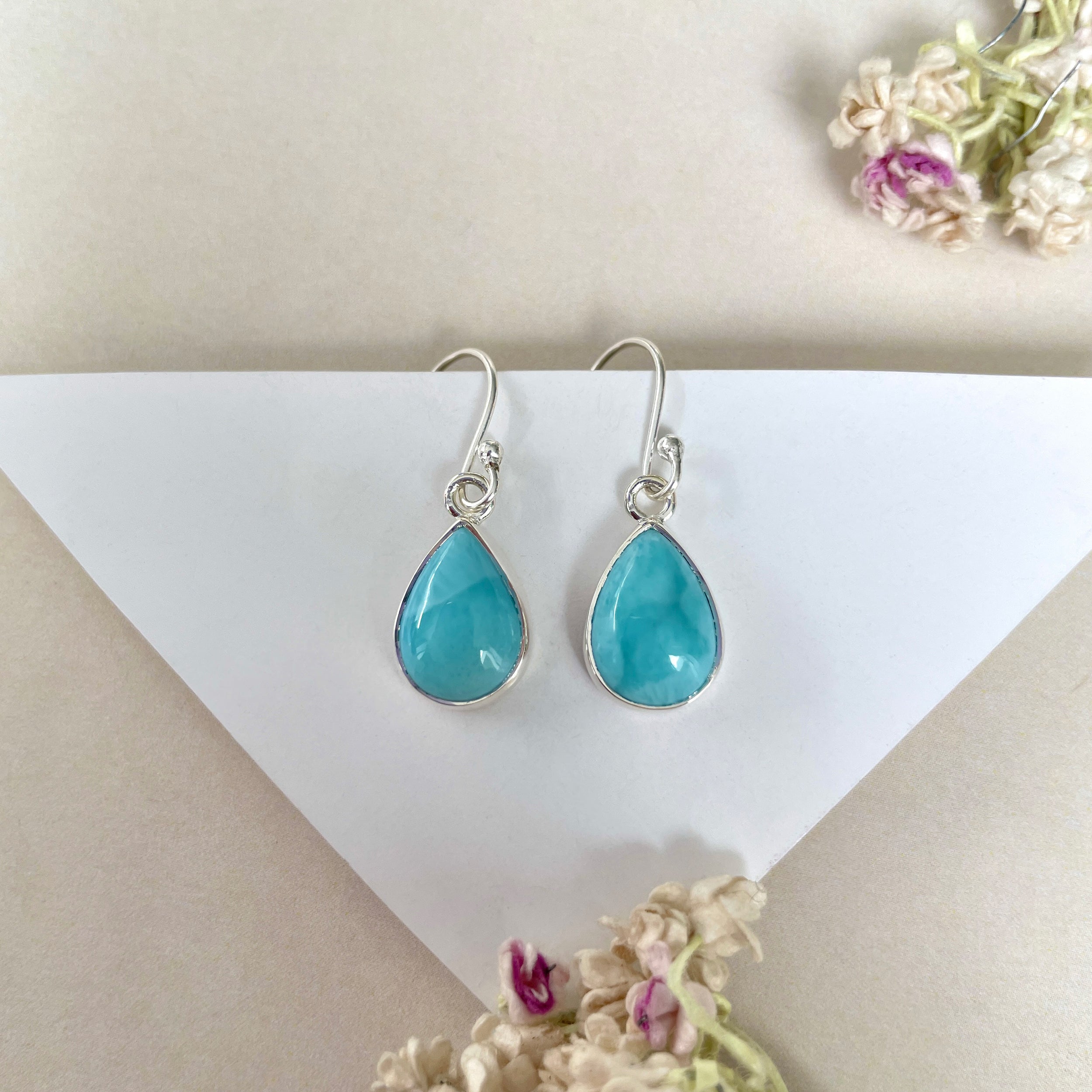 Larimar Earring-(LAR-E-1223.)