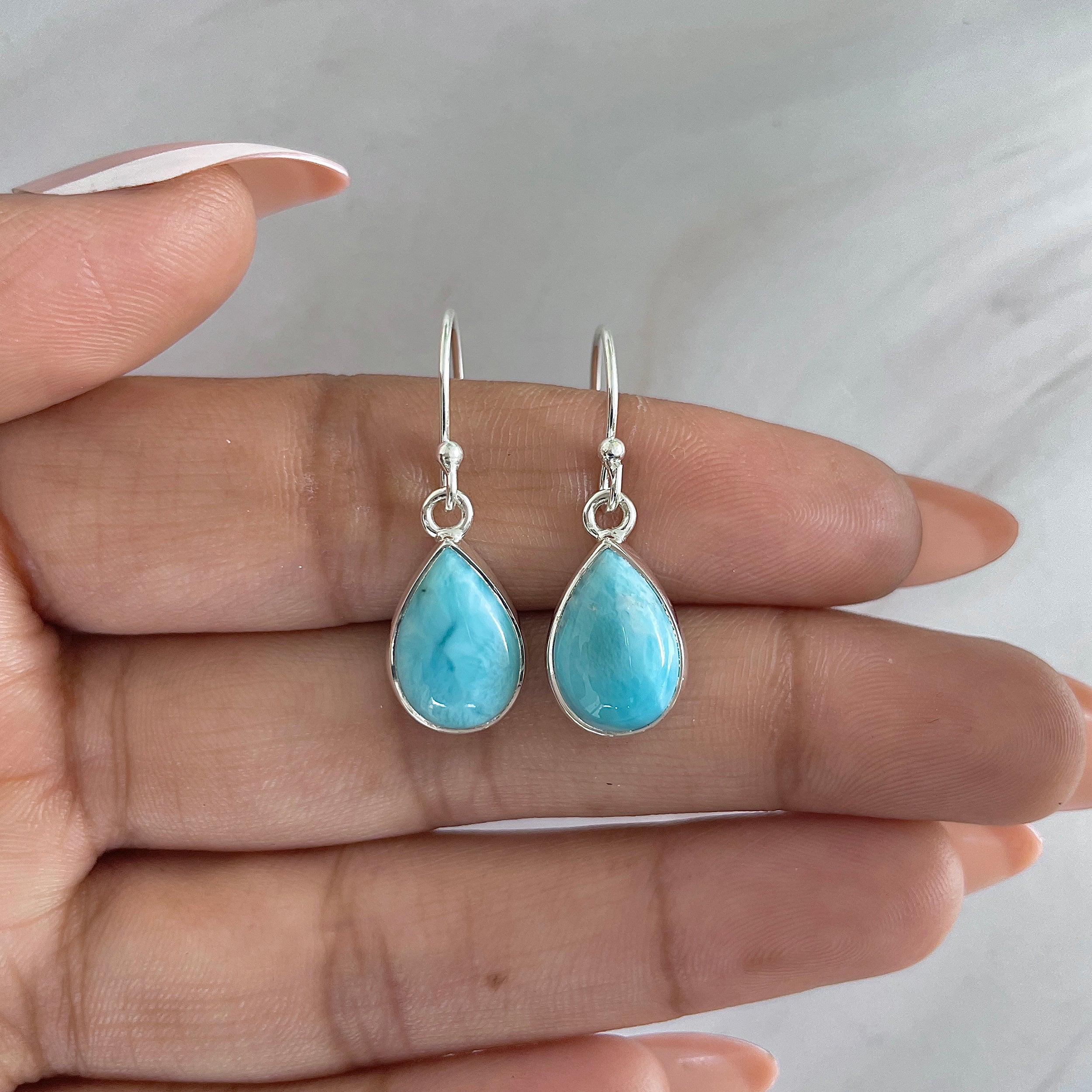 Larimar Earring-(LAR-E-1224.)