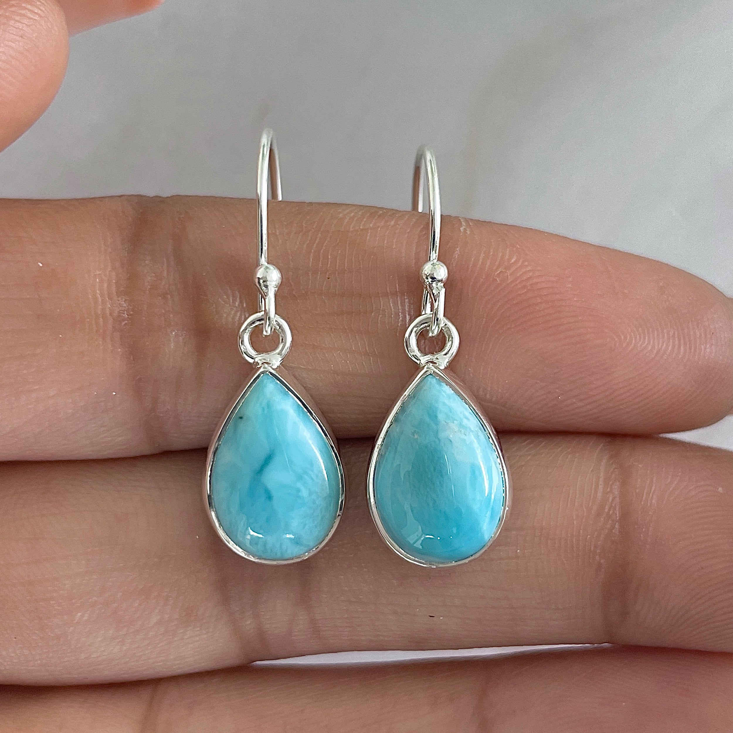 Larimar Earring-(LAR-E-1224.)