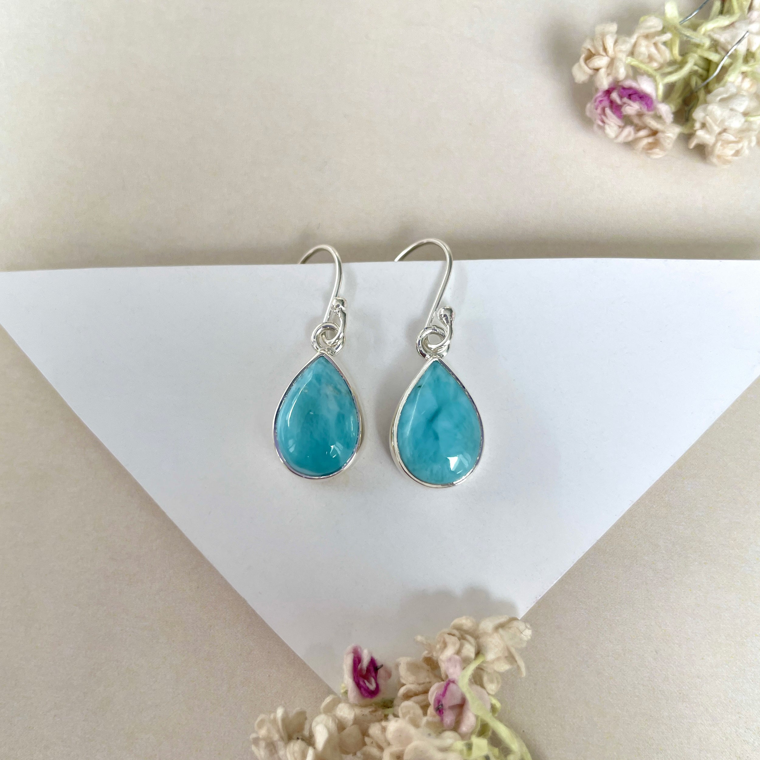 Larimar Earring-(LAR-E-1224.)