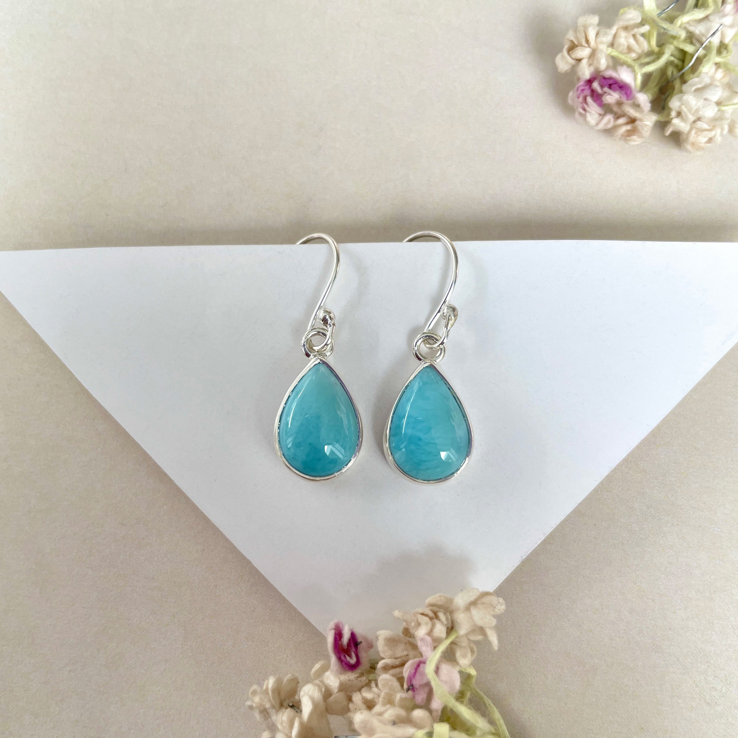 Larimar Earring-(LAR-E-1225.)