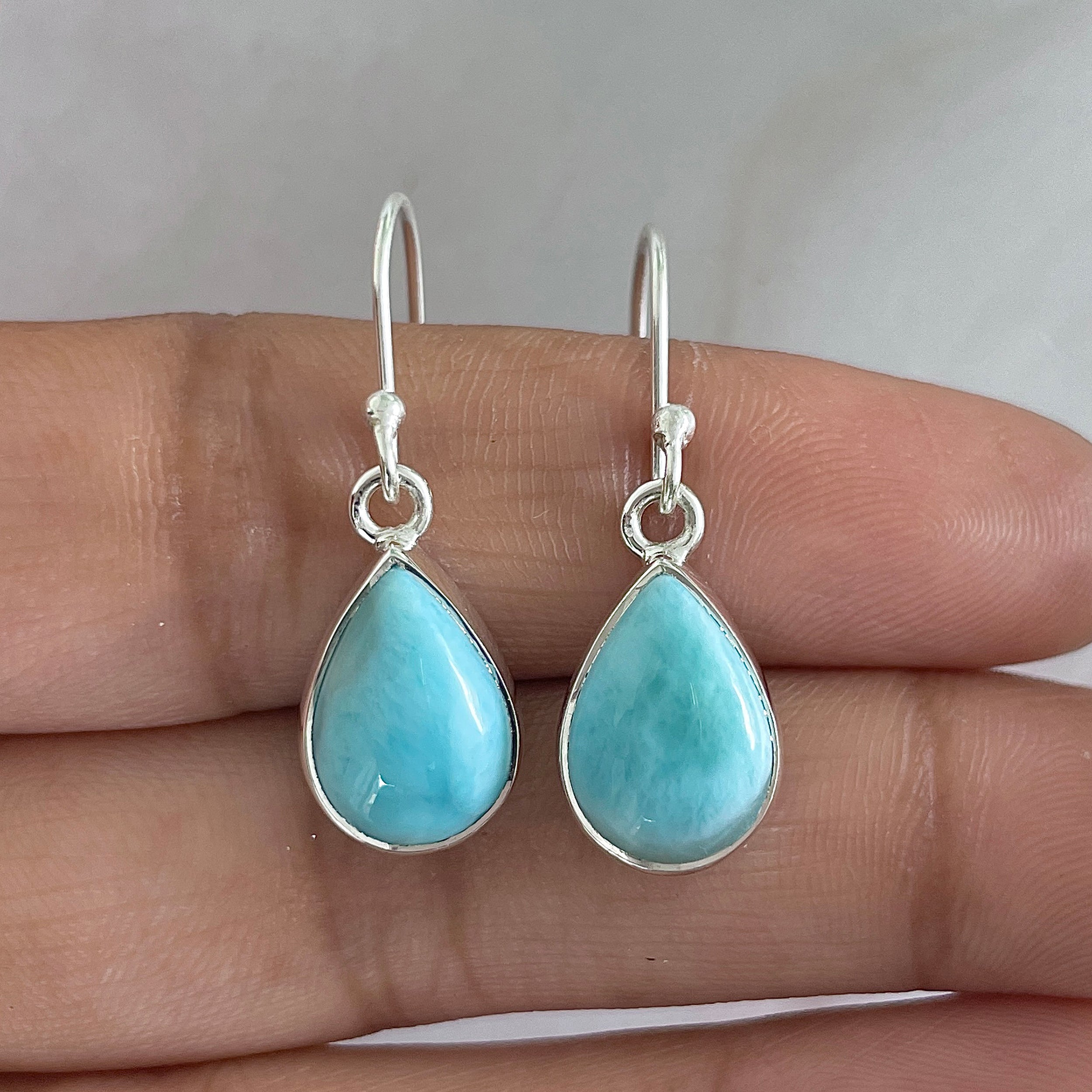 Larimar Earring-(LAR-E-1226.)