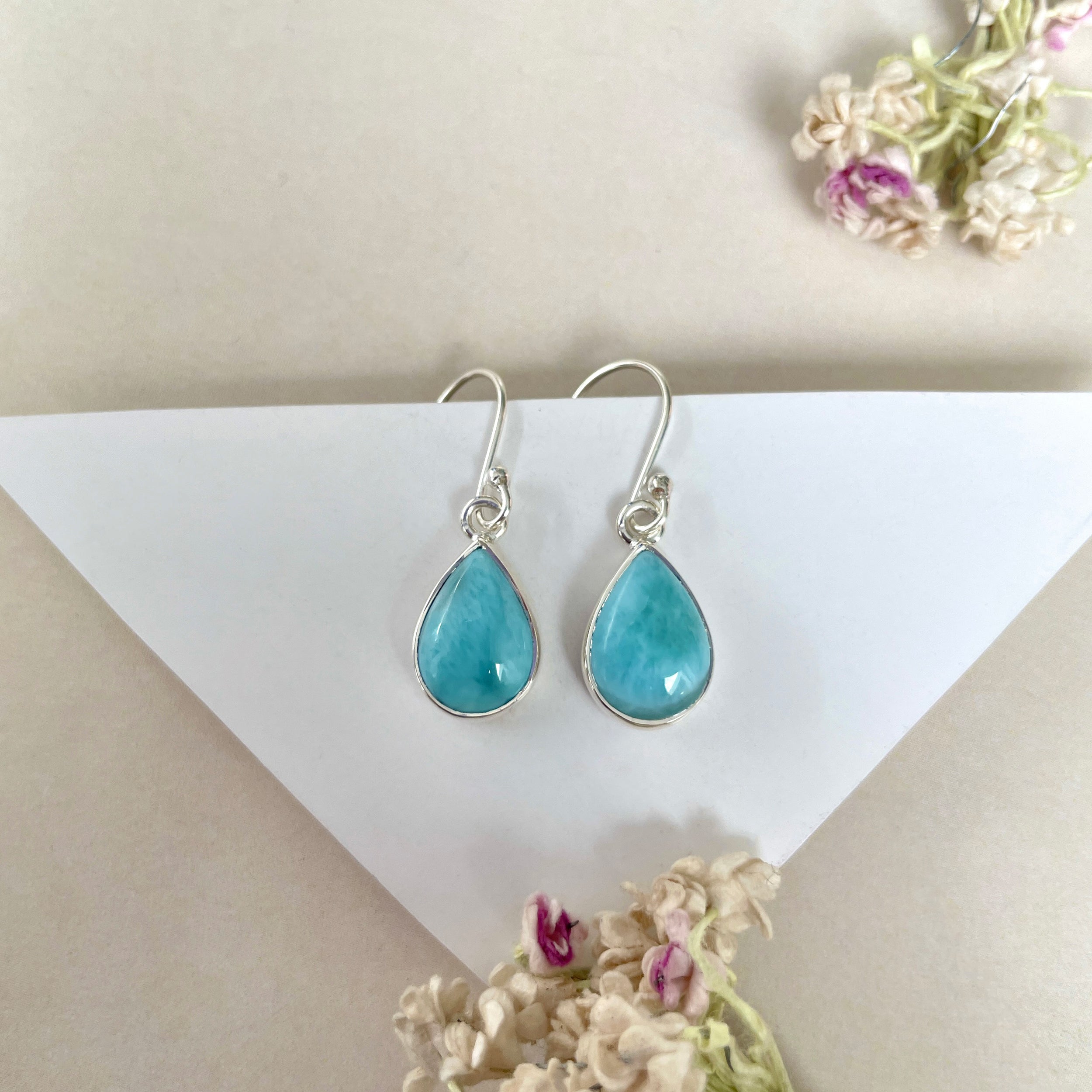 Larimar Earring-(LAR-E-1226.)