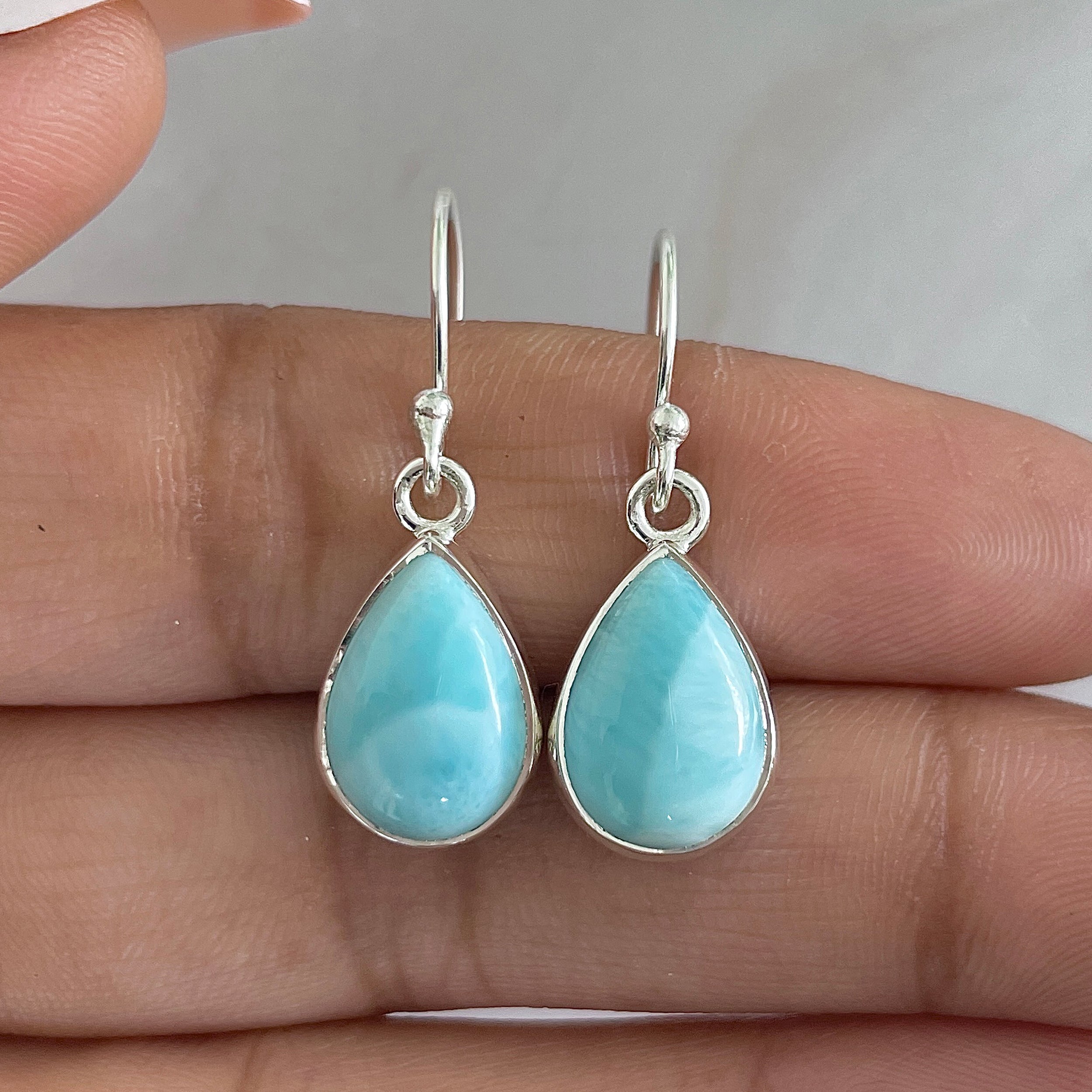 Larimar Earring-(LAR-E-1227.)