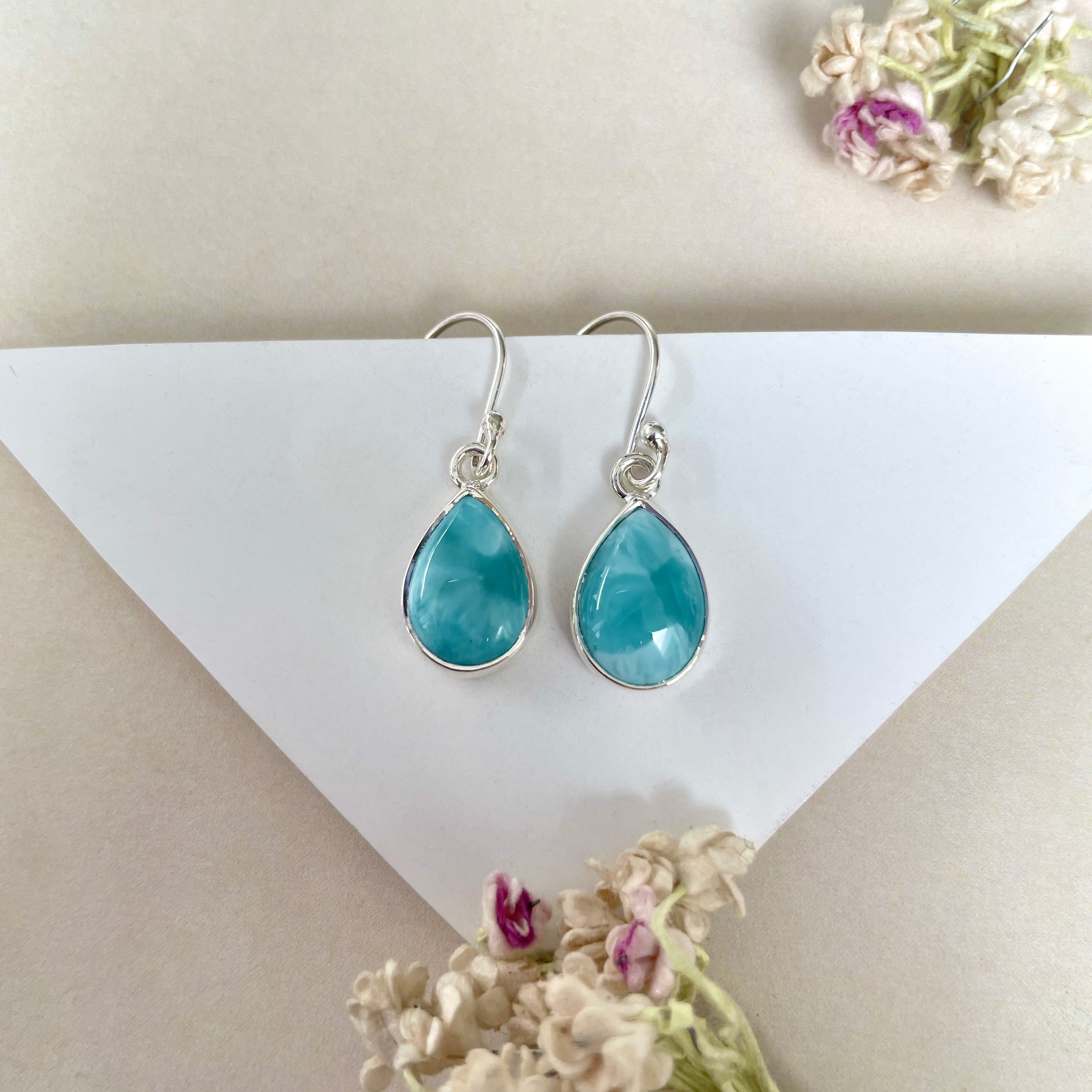 Larimar Earring-(LAR-E-1228.)