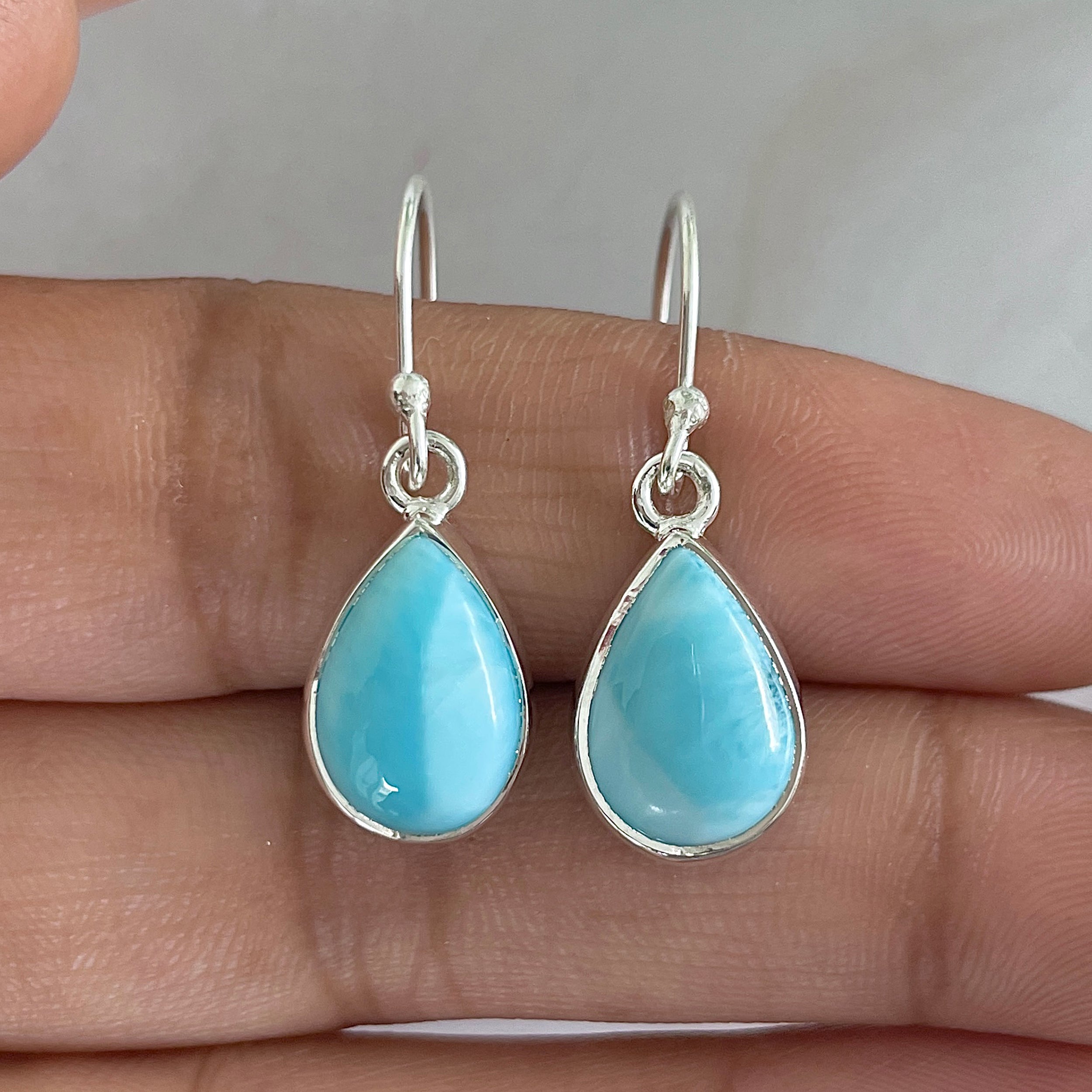 Larimar Earring-(LAR-E-1229.)
