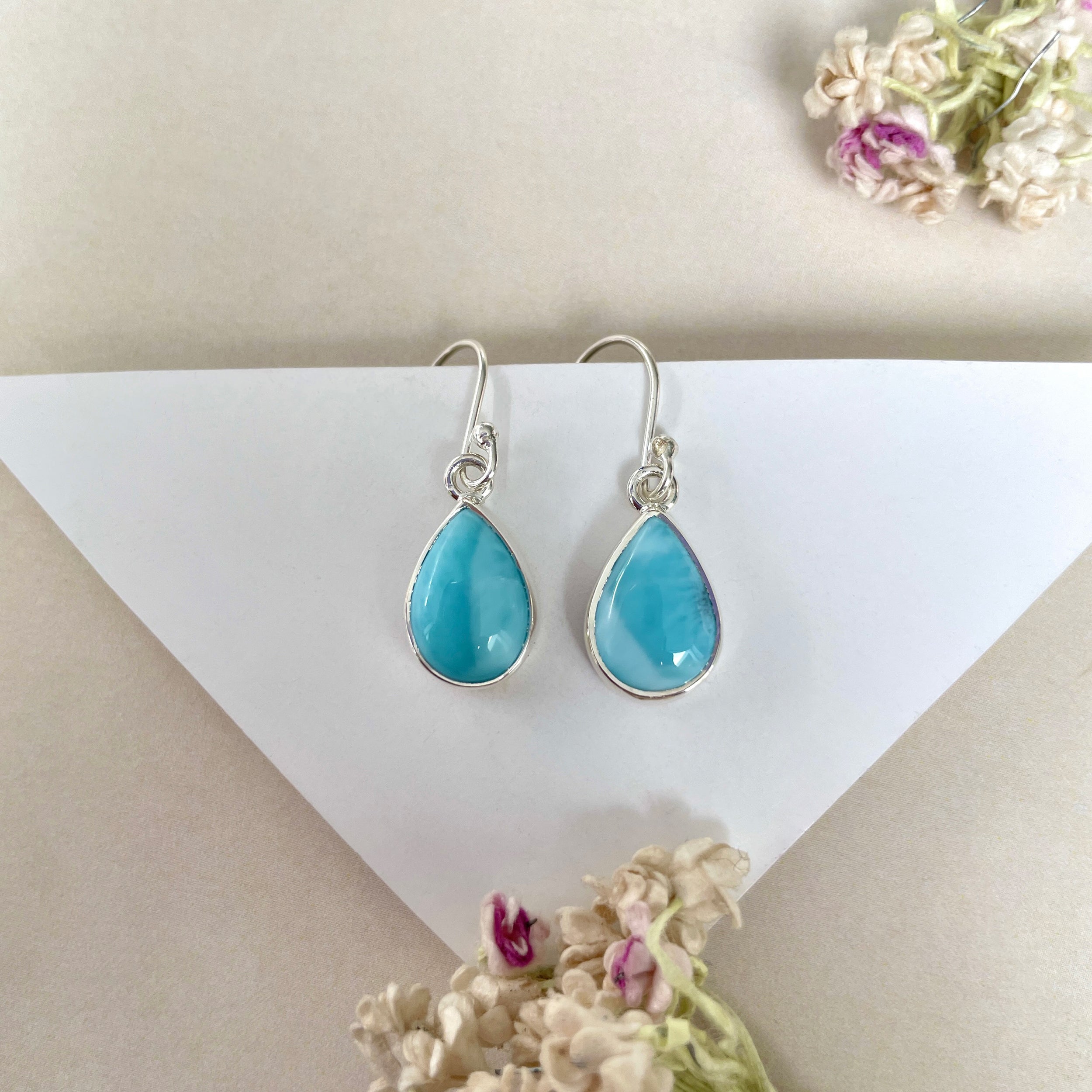 Larimar Earring-(LAR-E-1229.)
