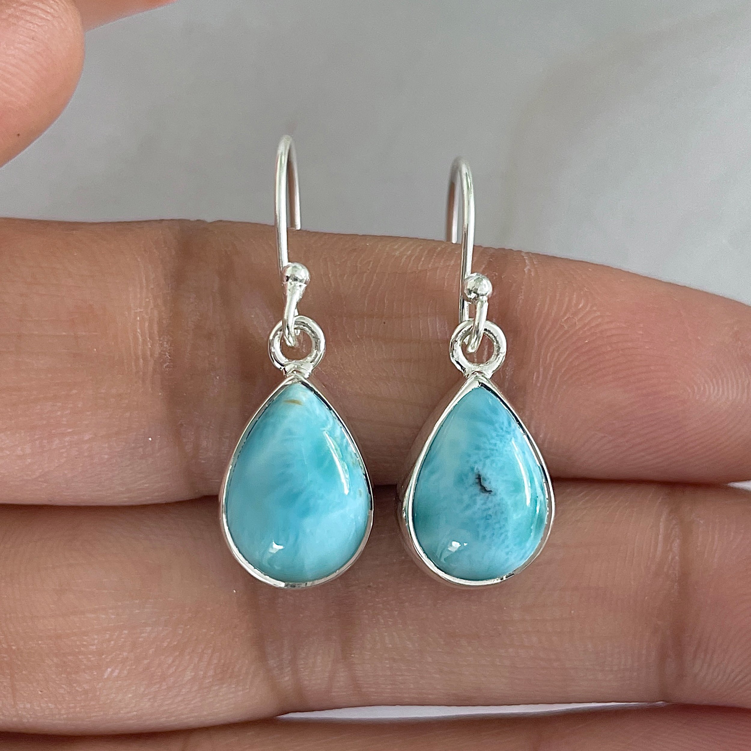 Larimar Earring-(LAR-E-1230.)