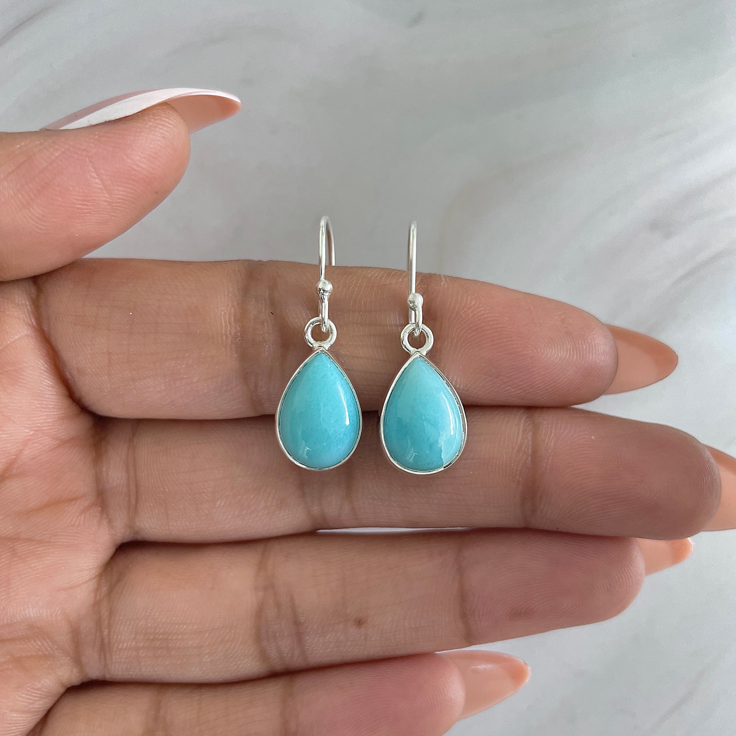 Larimar Earring-(LAR-E-1231.)