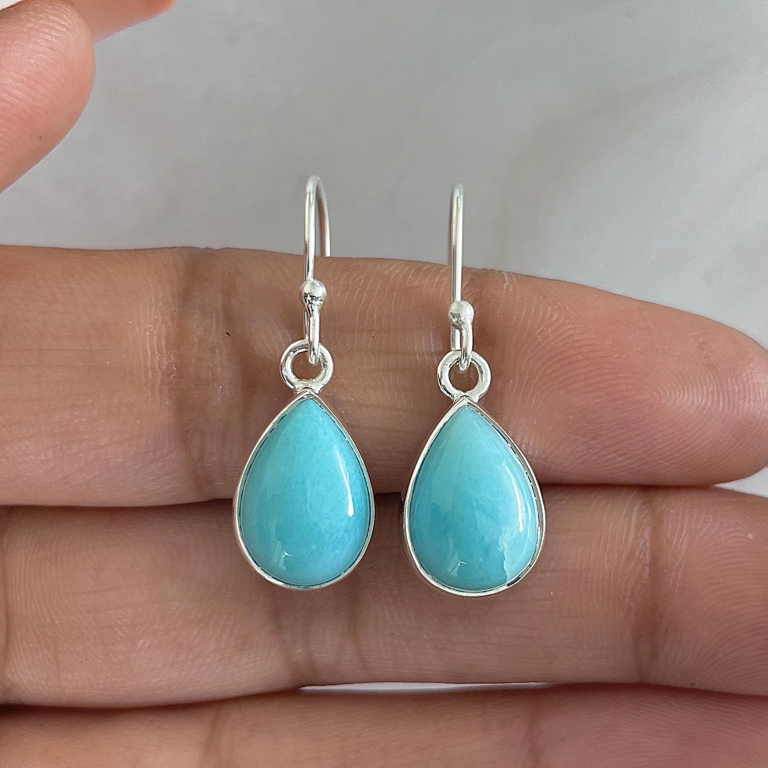 Larimar Earring-(LAR-E-1231.)