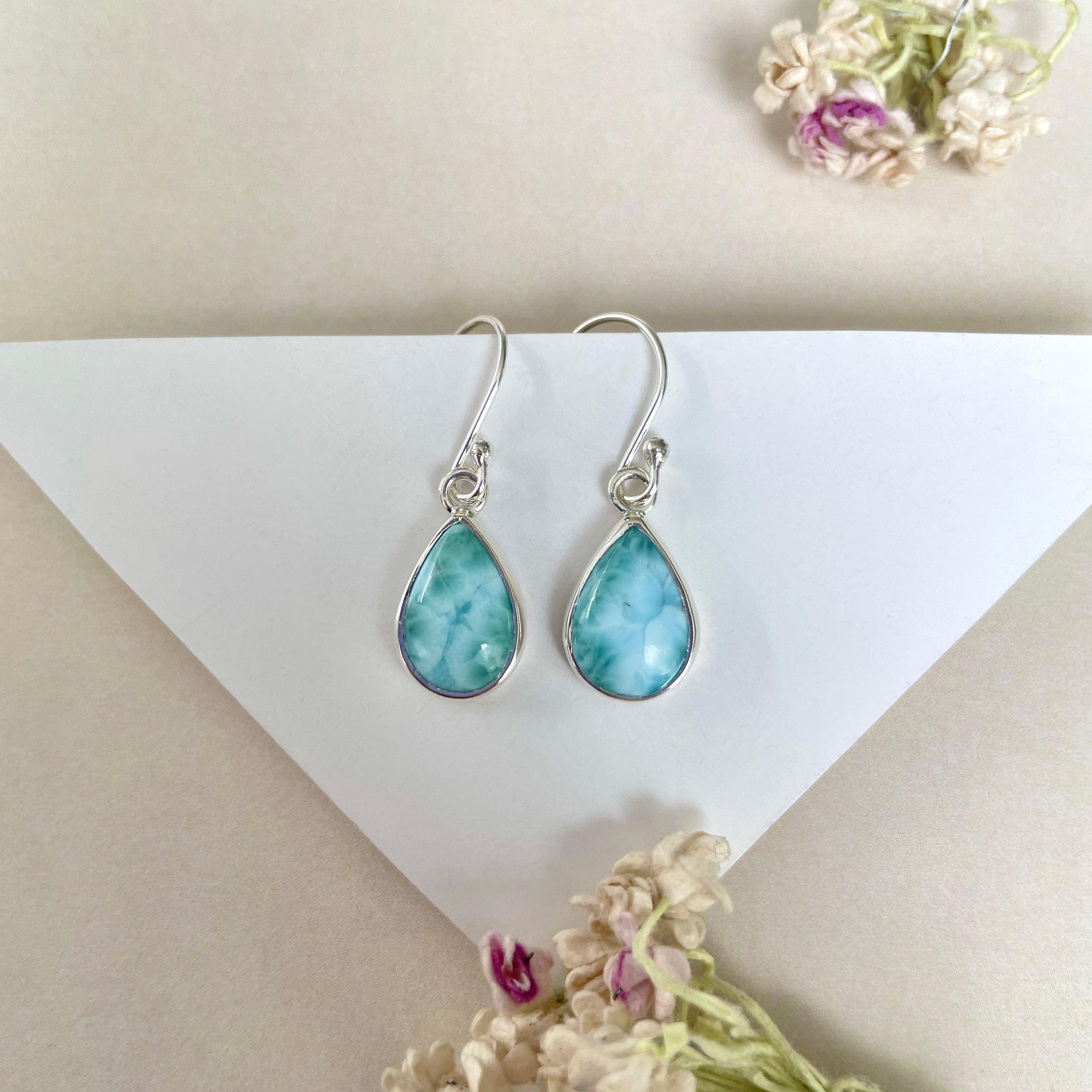 Larimar Earring-(LAR-E-1232.)