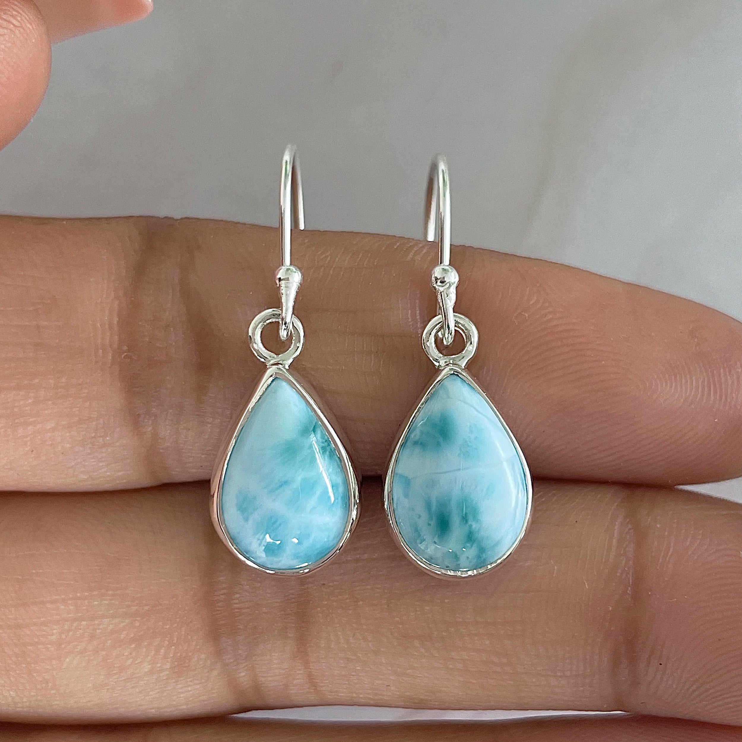 Larimar Earring-(LAR-E-1233.)