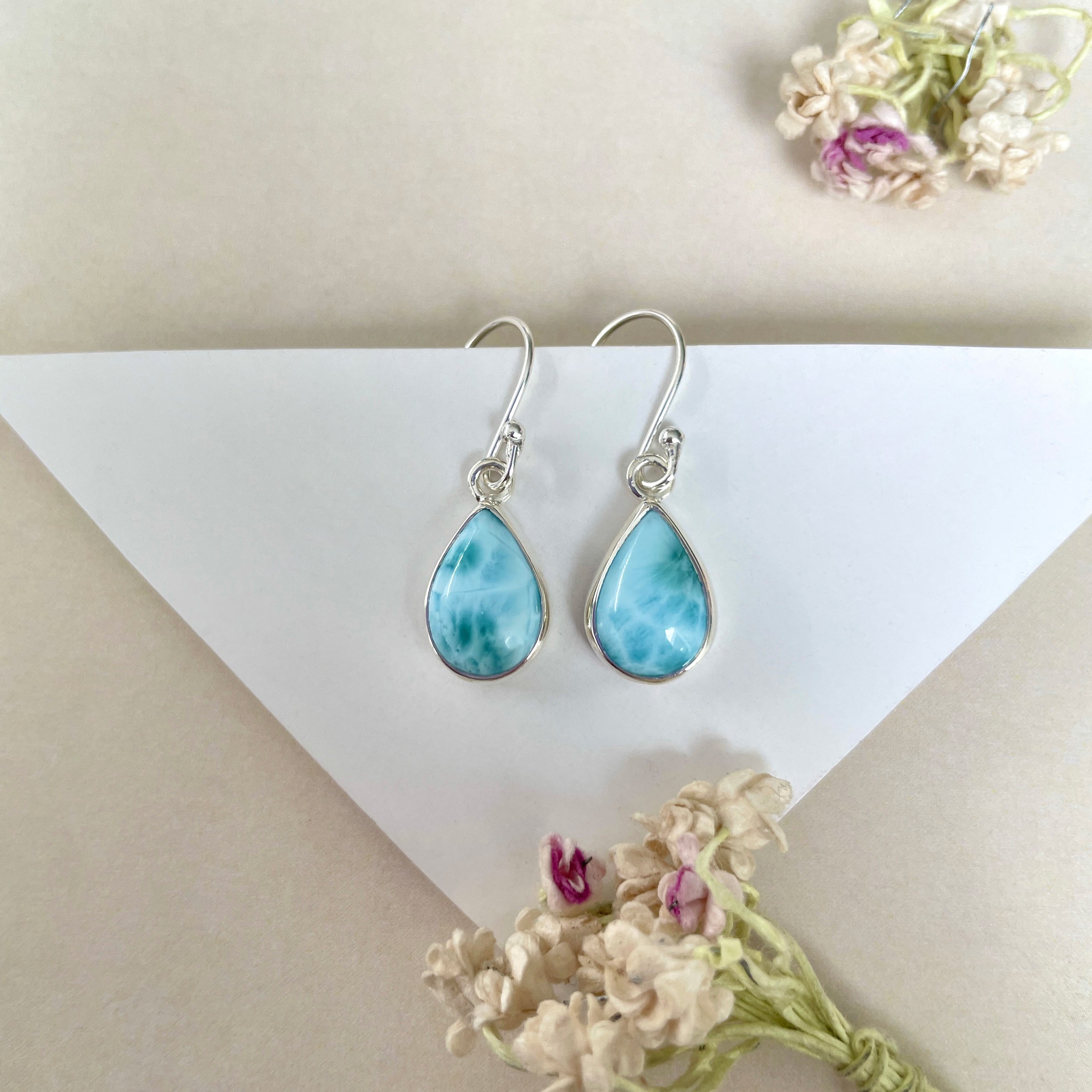 Larimar Earring-(LAR-E-1233.)