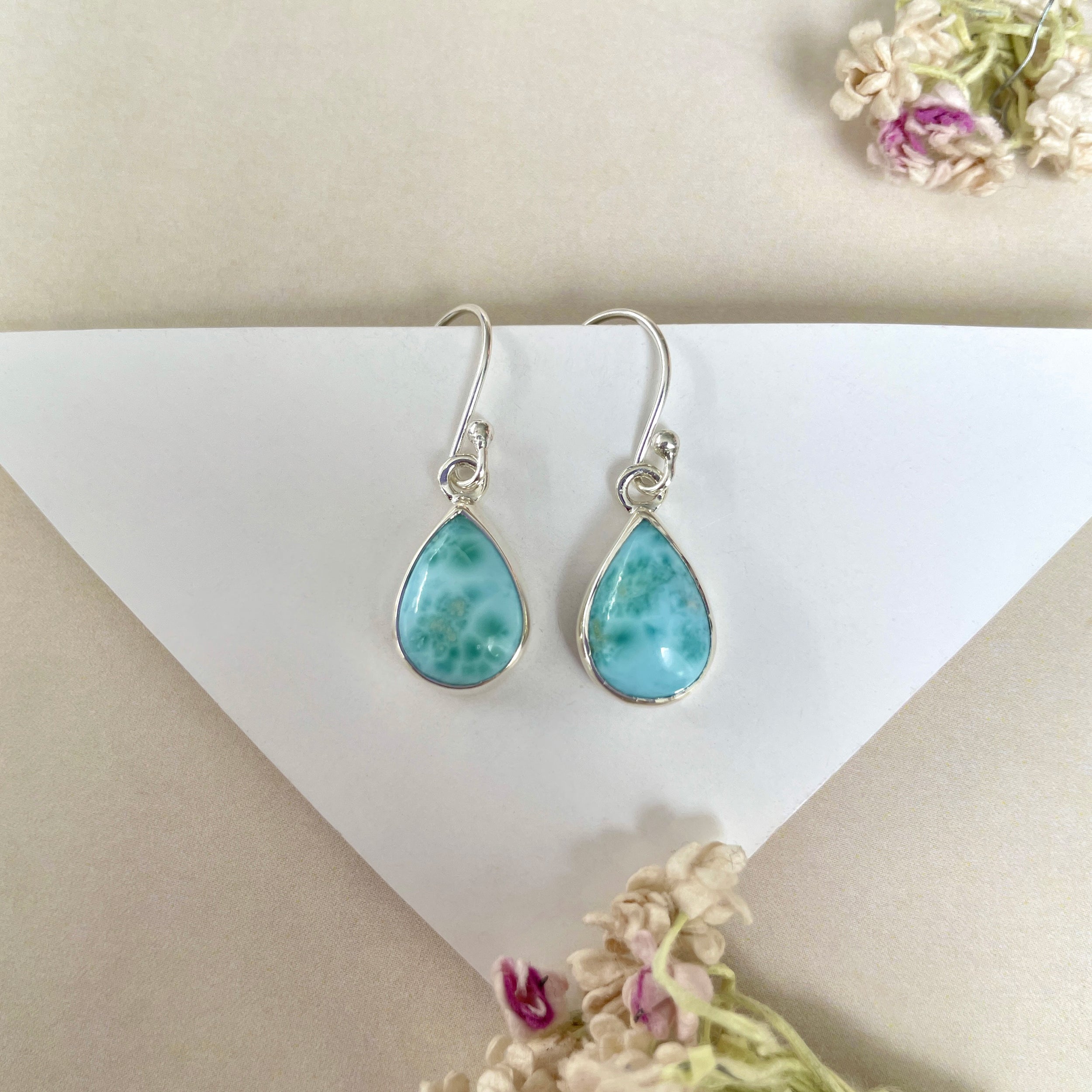Larimar Earring-(LAR-E-1236.)