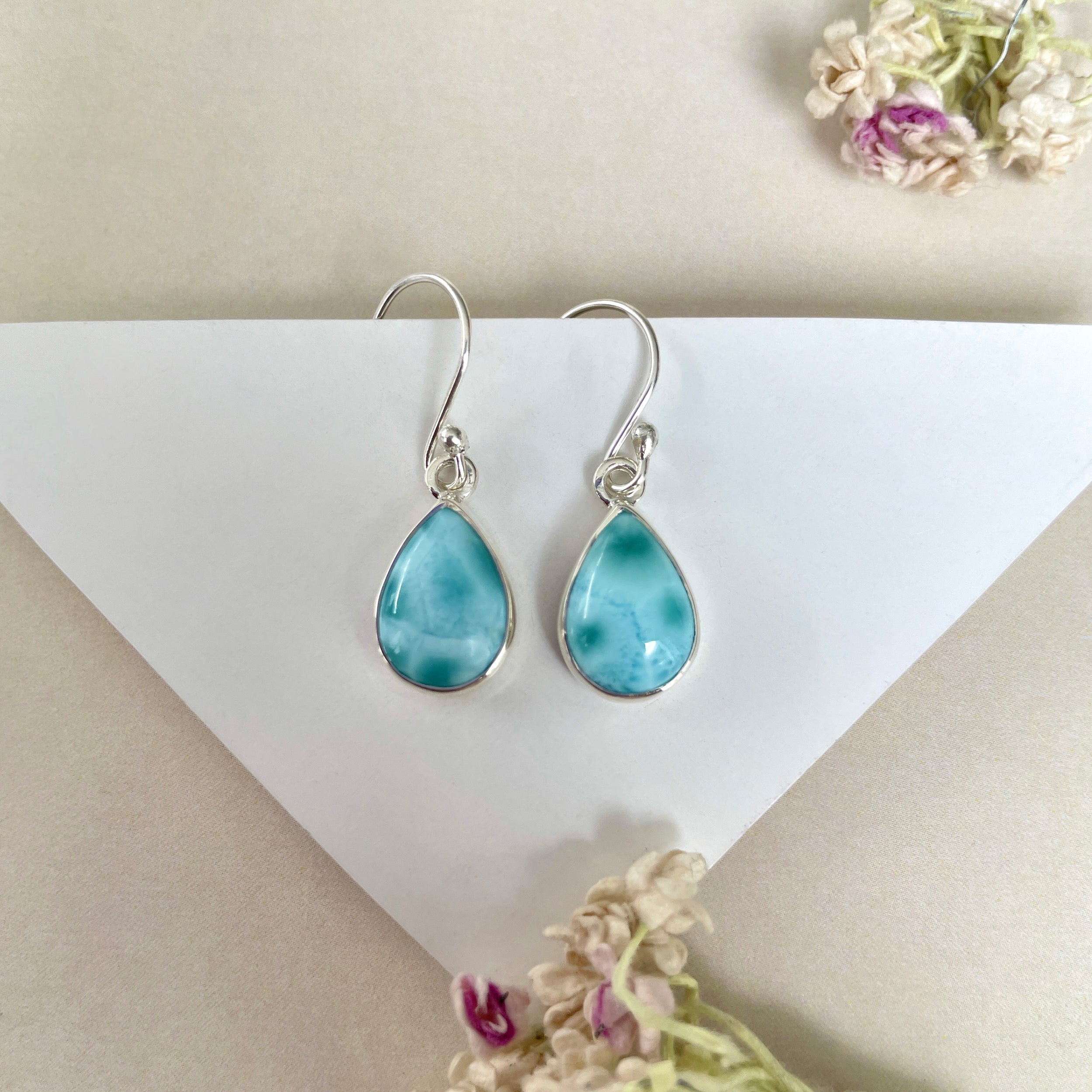 Larimar Earring-(LAR-E-1237.)