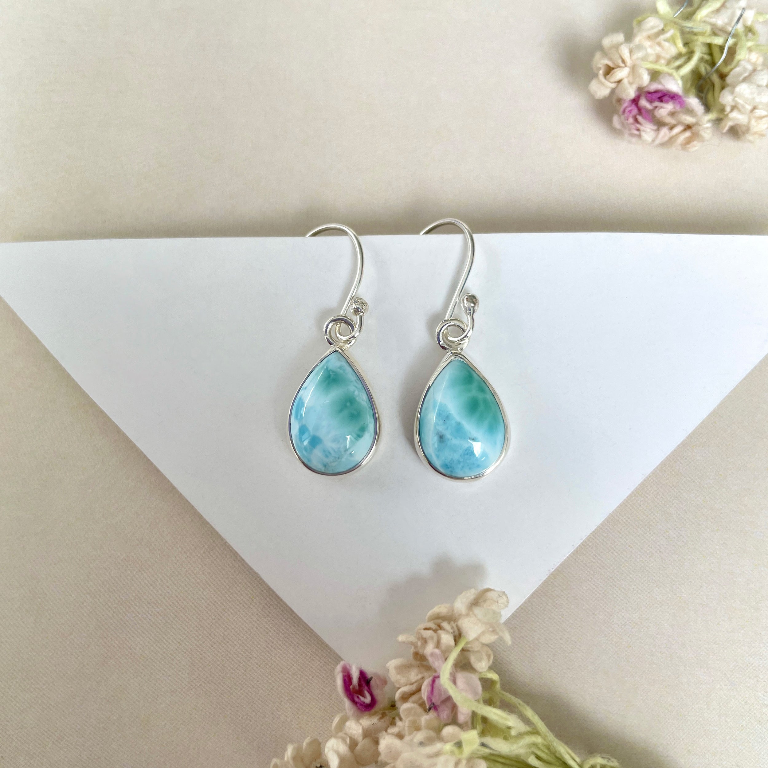 Larimar Earring-(LAR-E-1241.)