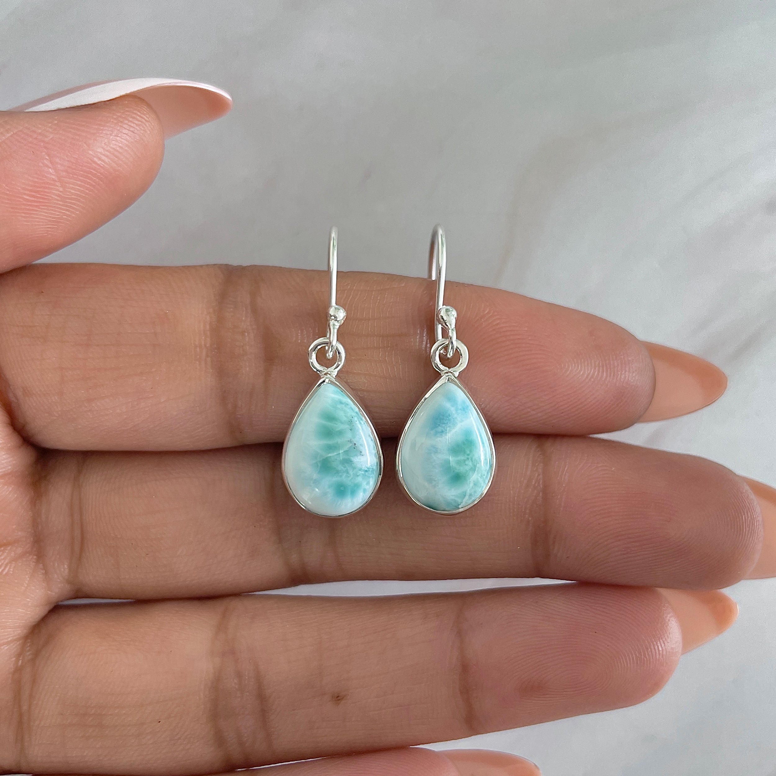 Larimar Earring-(LAR-E-1242.)