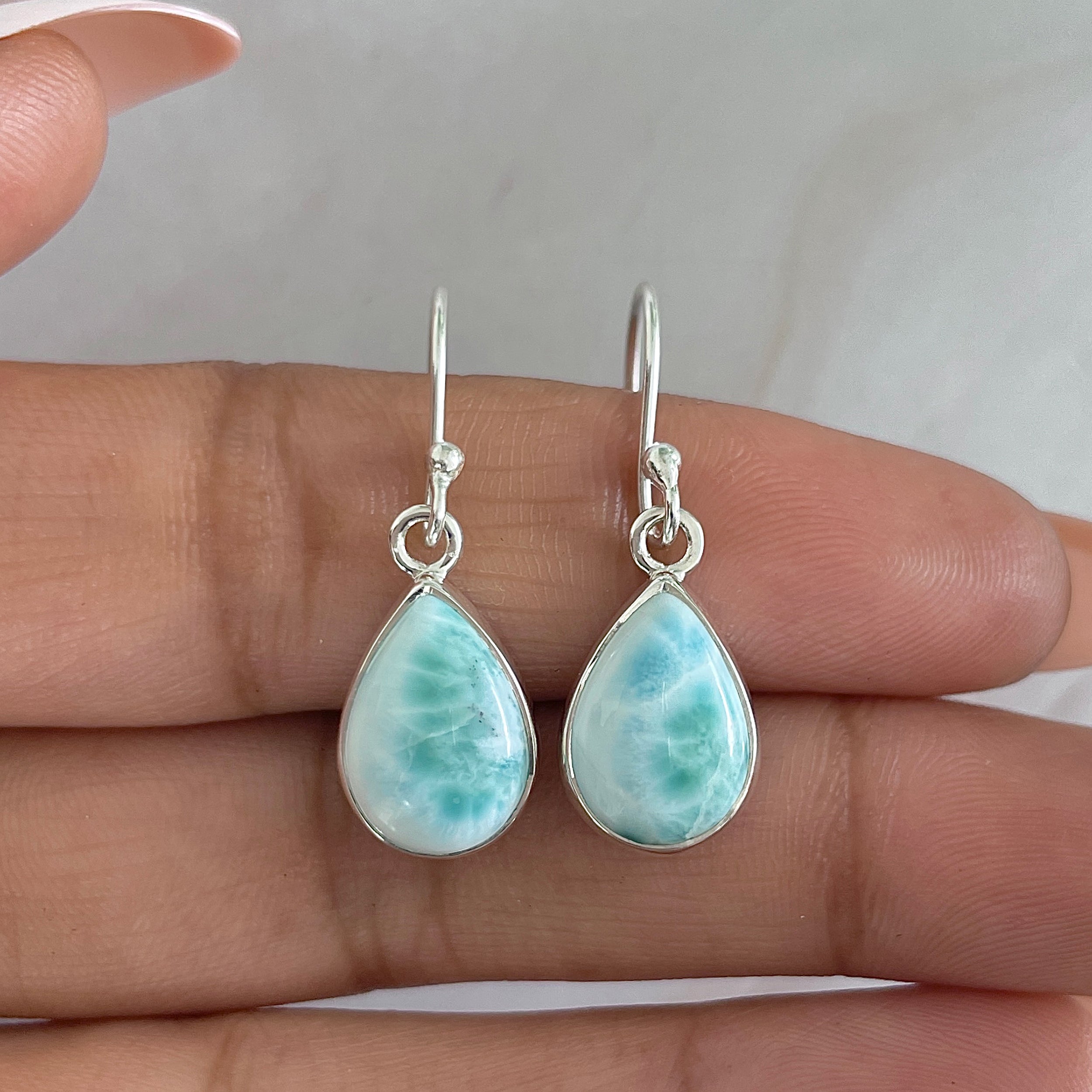 Larimar Earring-(LAR-E-1242.)