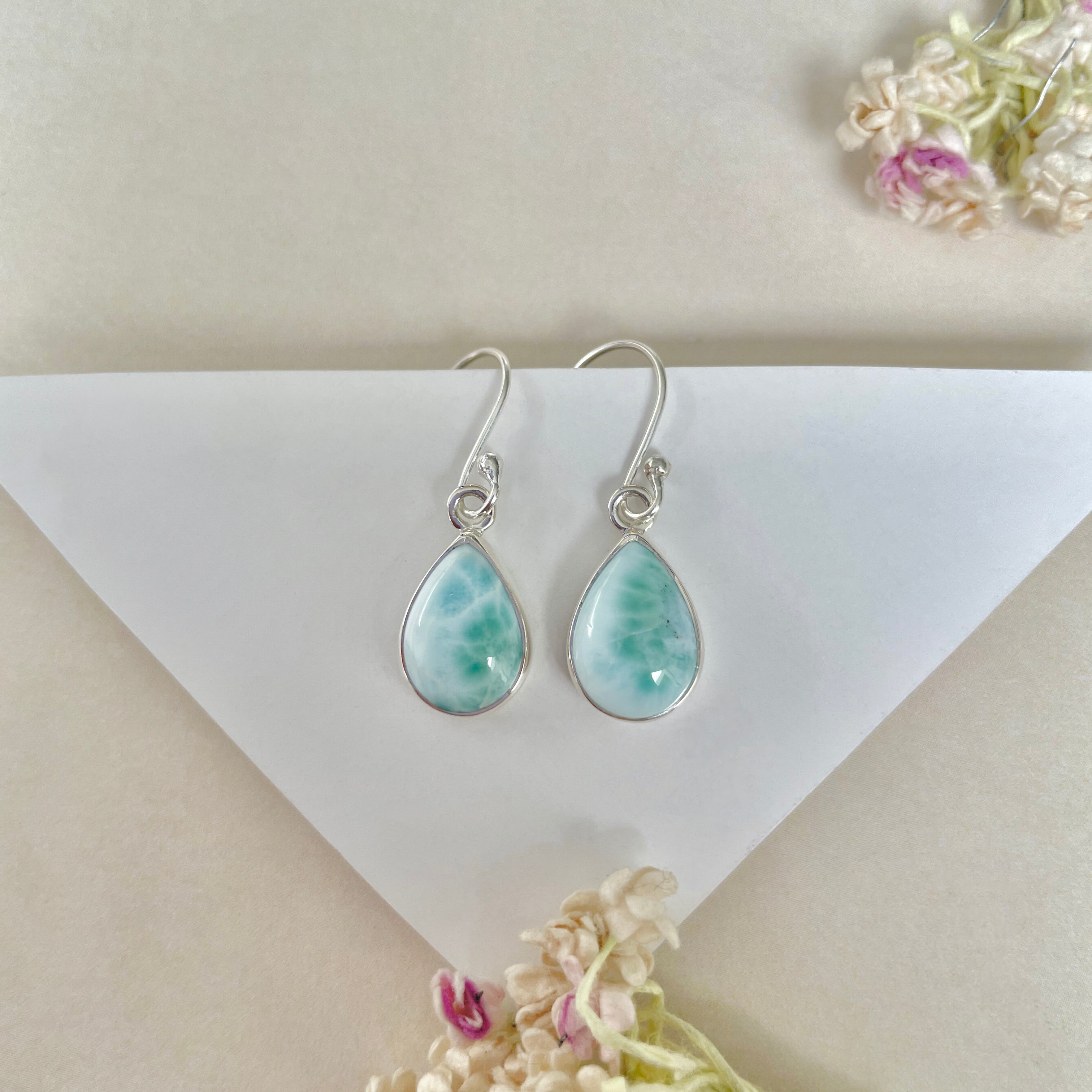 Larimar Earring-(LAR-E-1242.)