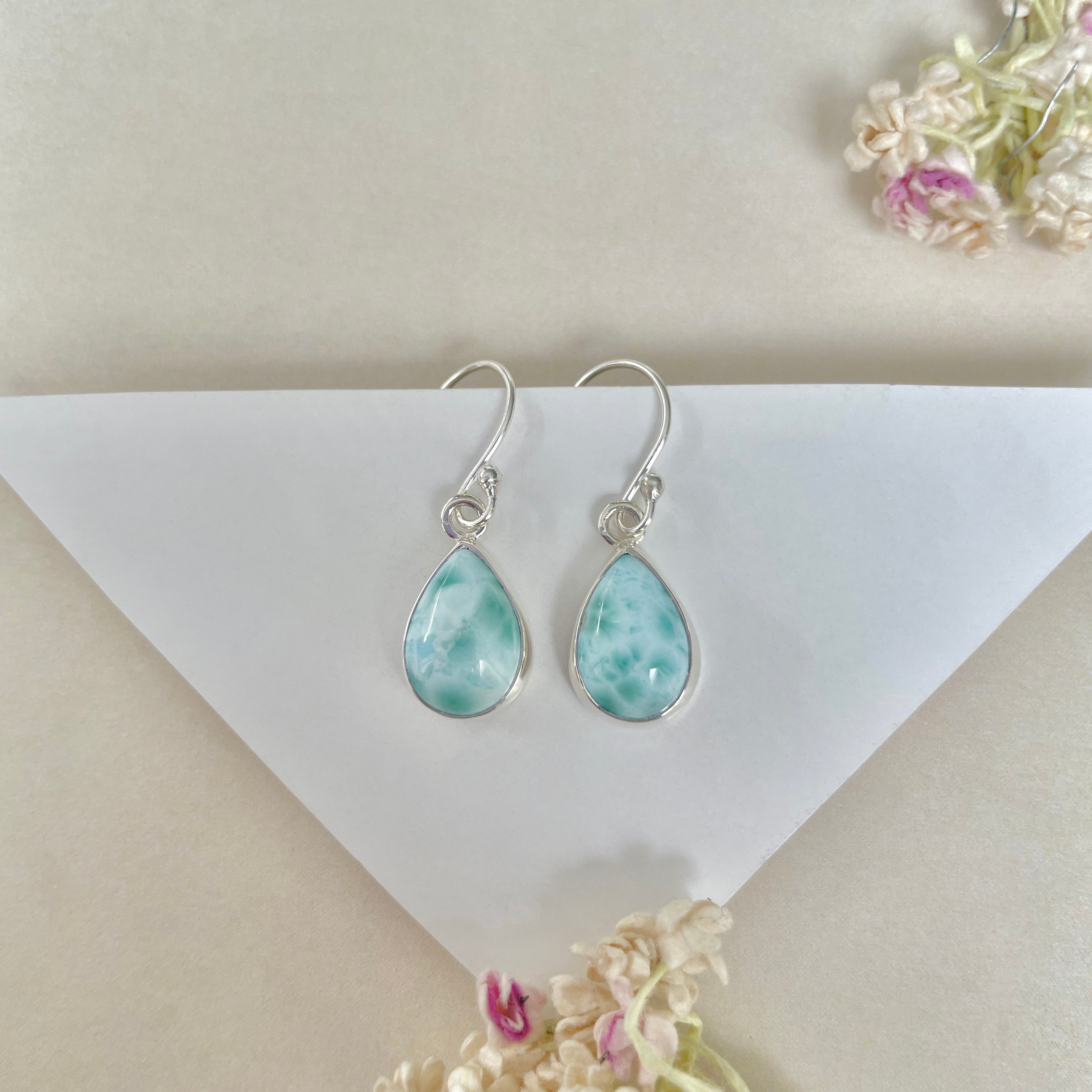 Larimar Earring-(LAR-E-1243.)