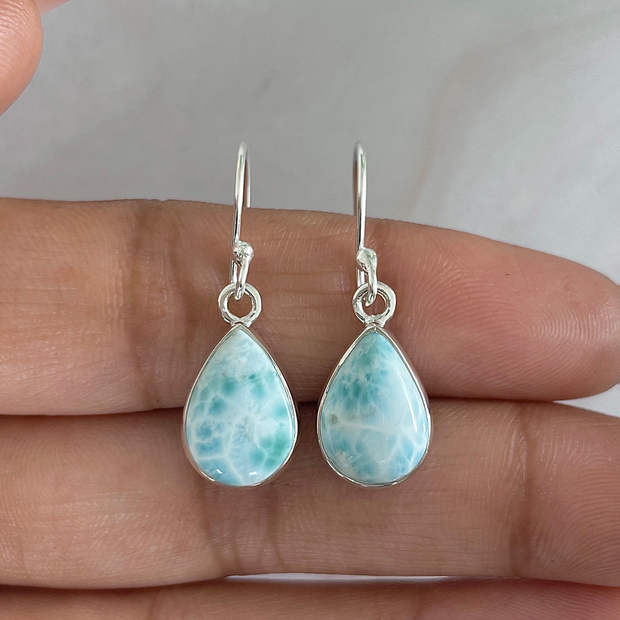 Larimar Earring-(LAR-E-1244.)