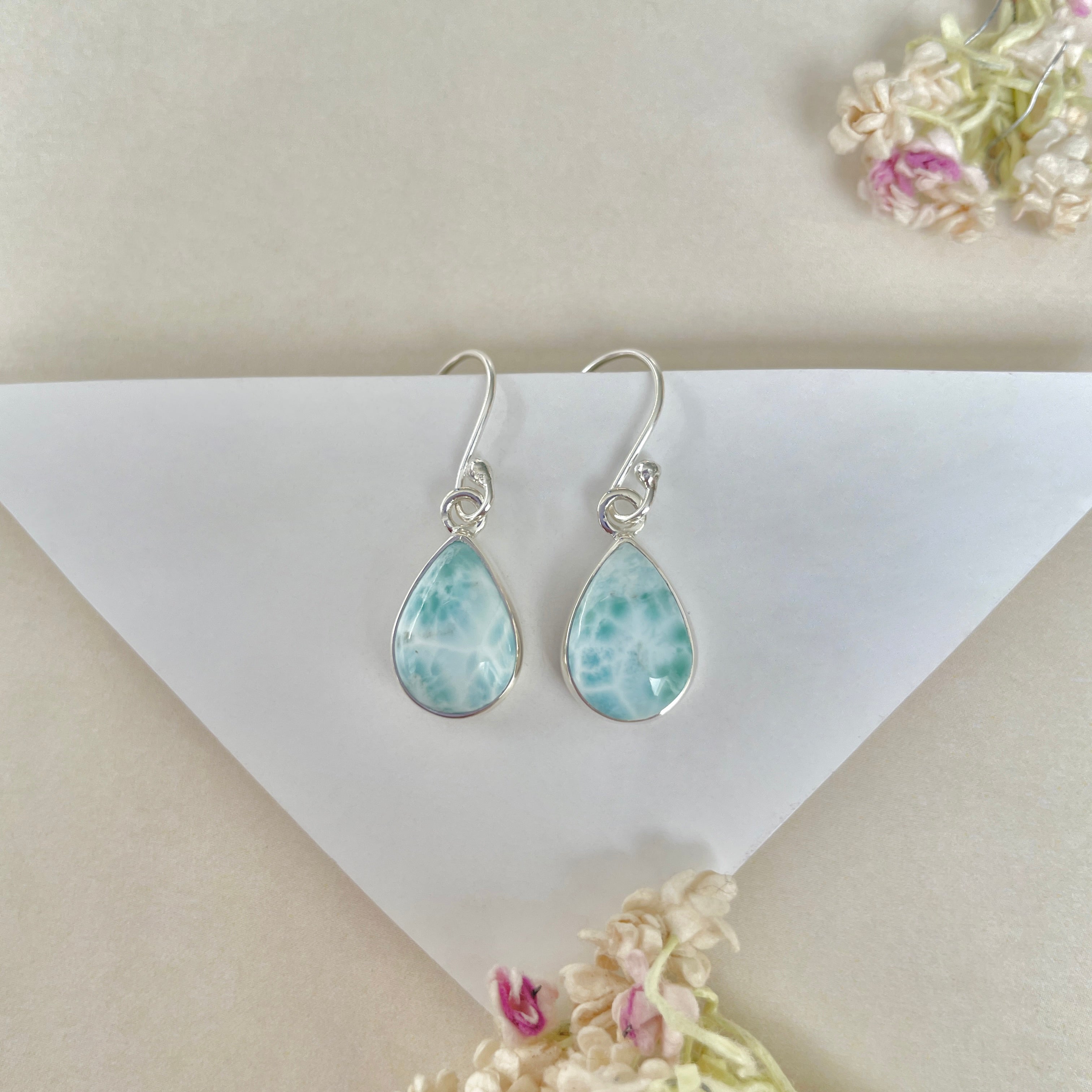 Larimar Earring-(LAR-E-1244.)