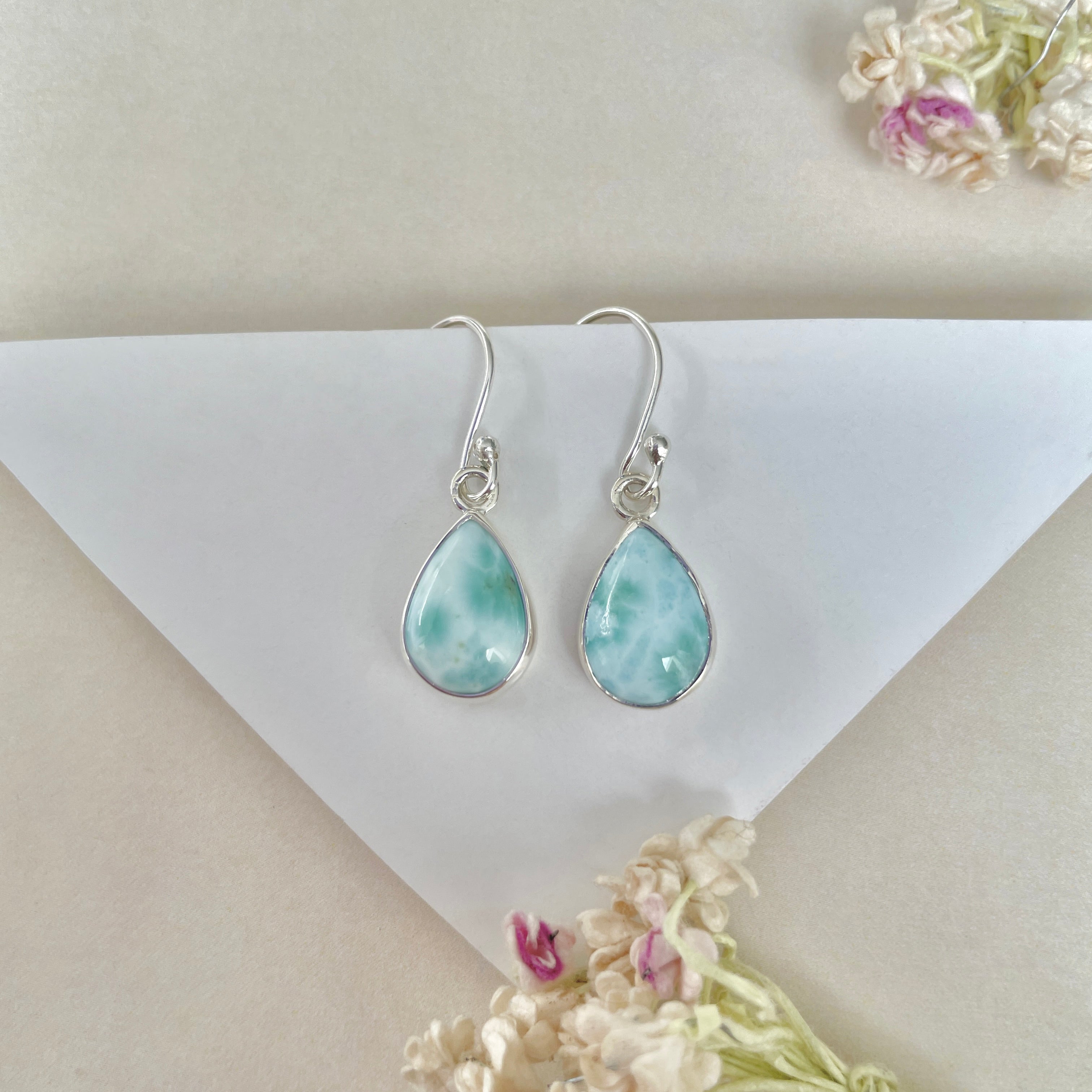 Larimar Earring-(LAR-E-1245.)