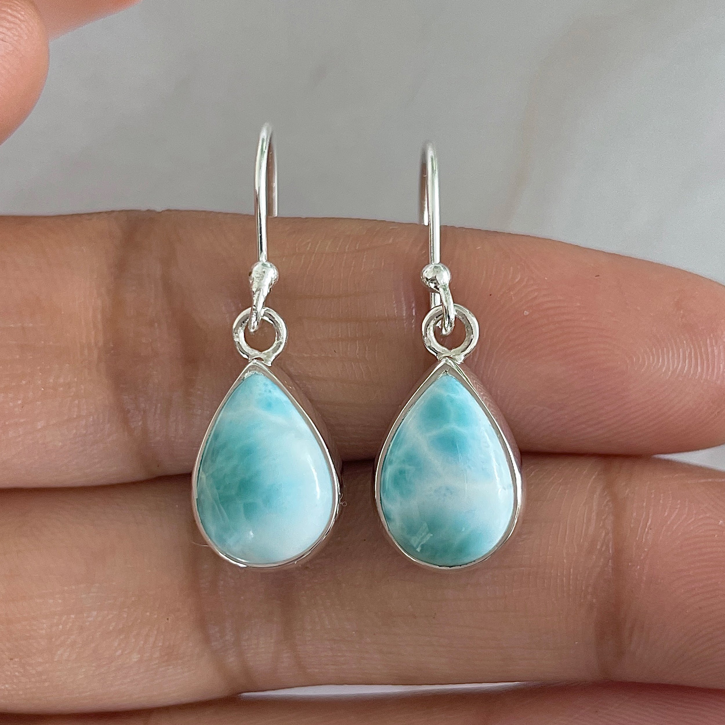 Larimar Earring-(LAR-E-1247.)
