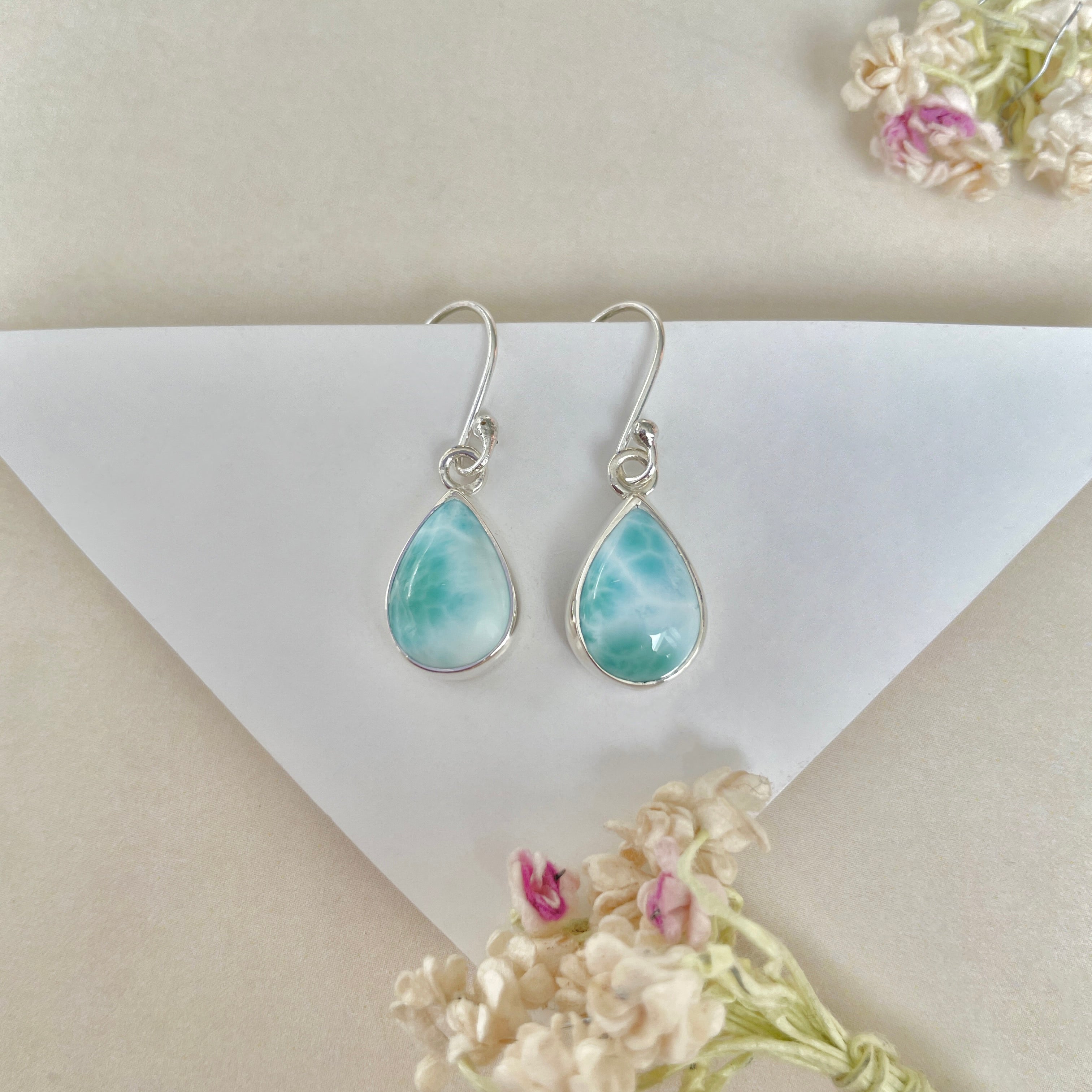 Larimar Earring-(LAR-E-1247.)