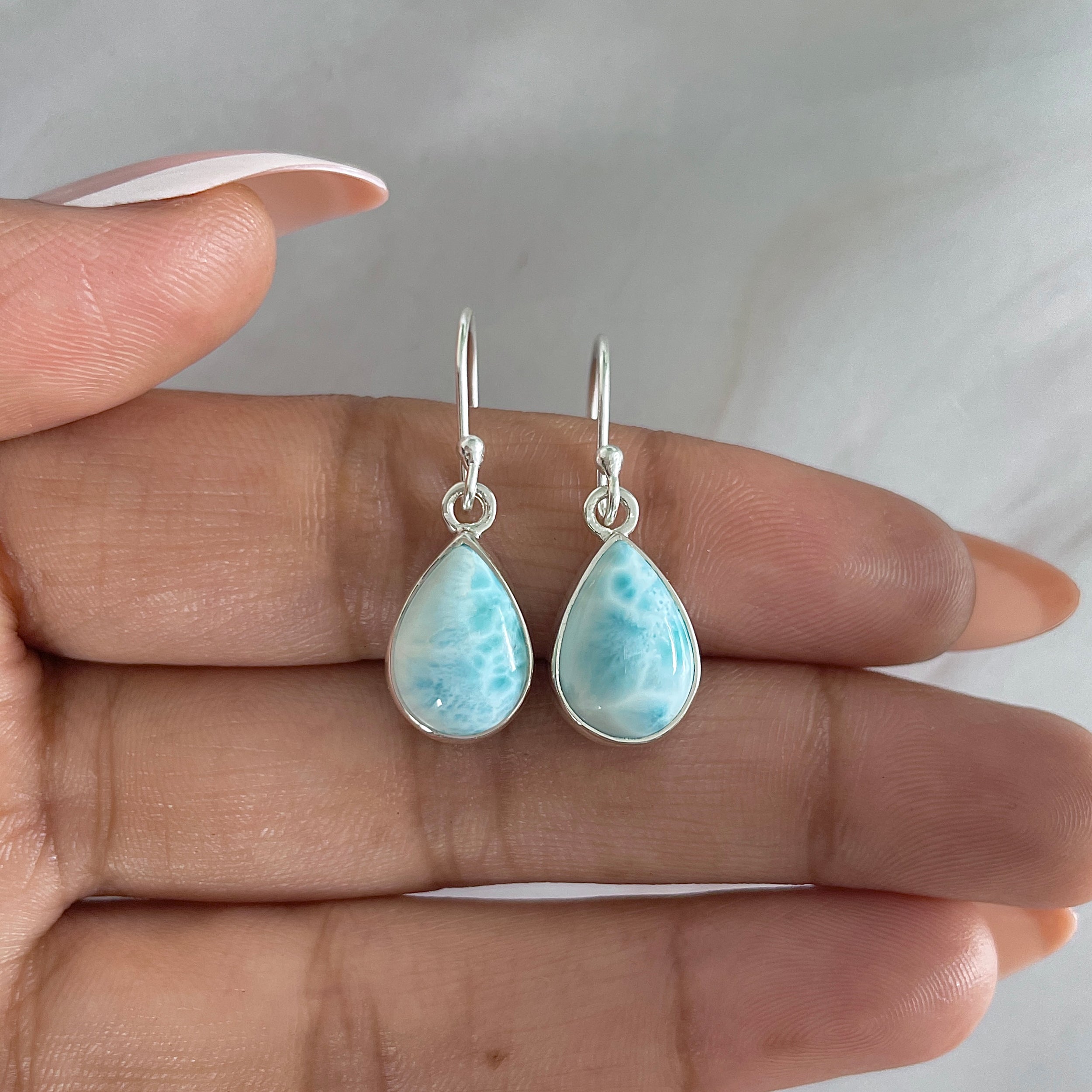 Larimar Earring-(LAR-E-1250.)