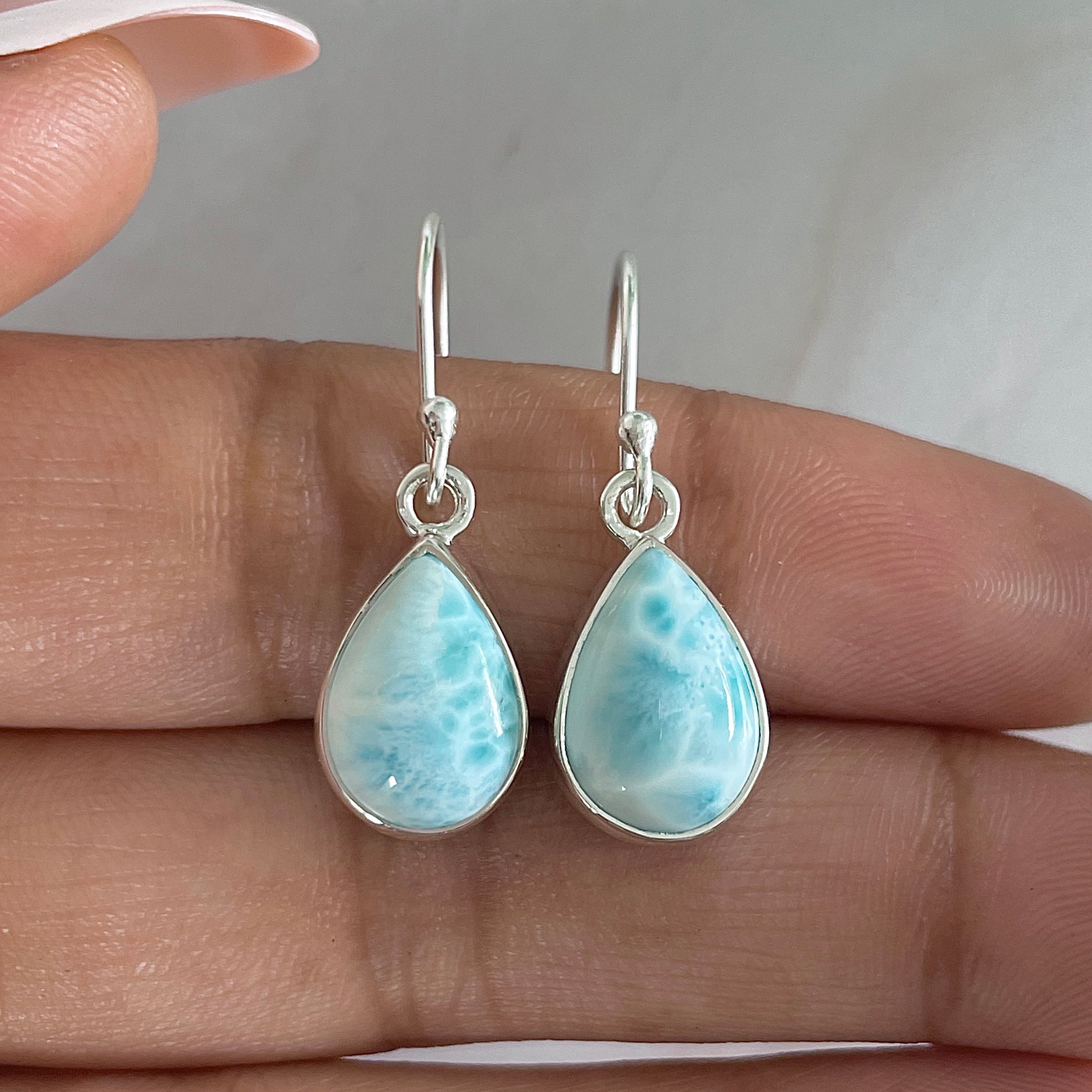 Larimar Earring-(LAR-E-1250.)
