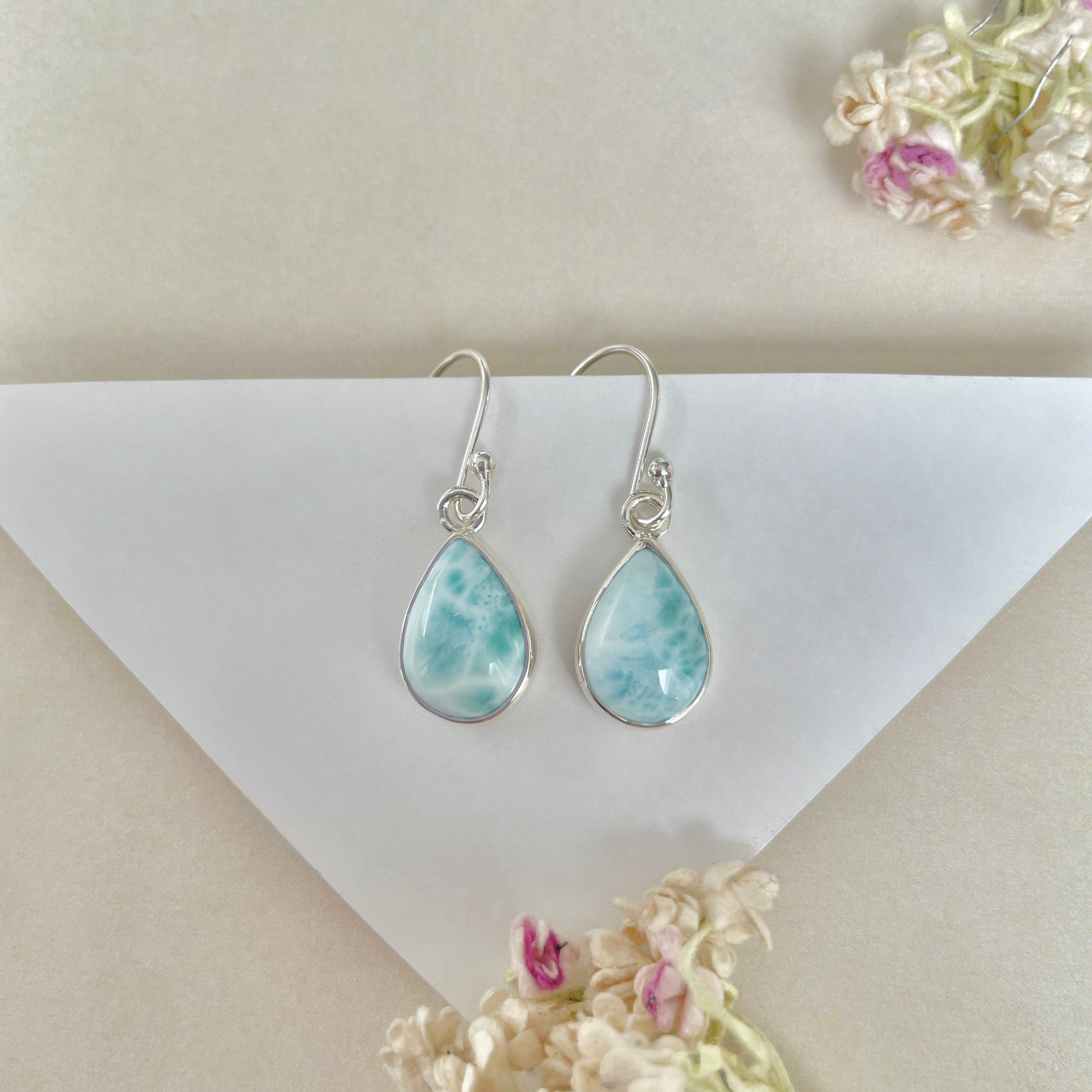 Larimar Earring-(LAR-E-1250.)