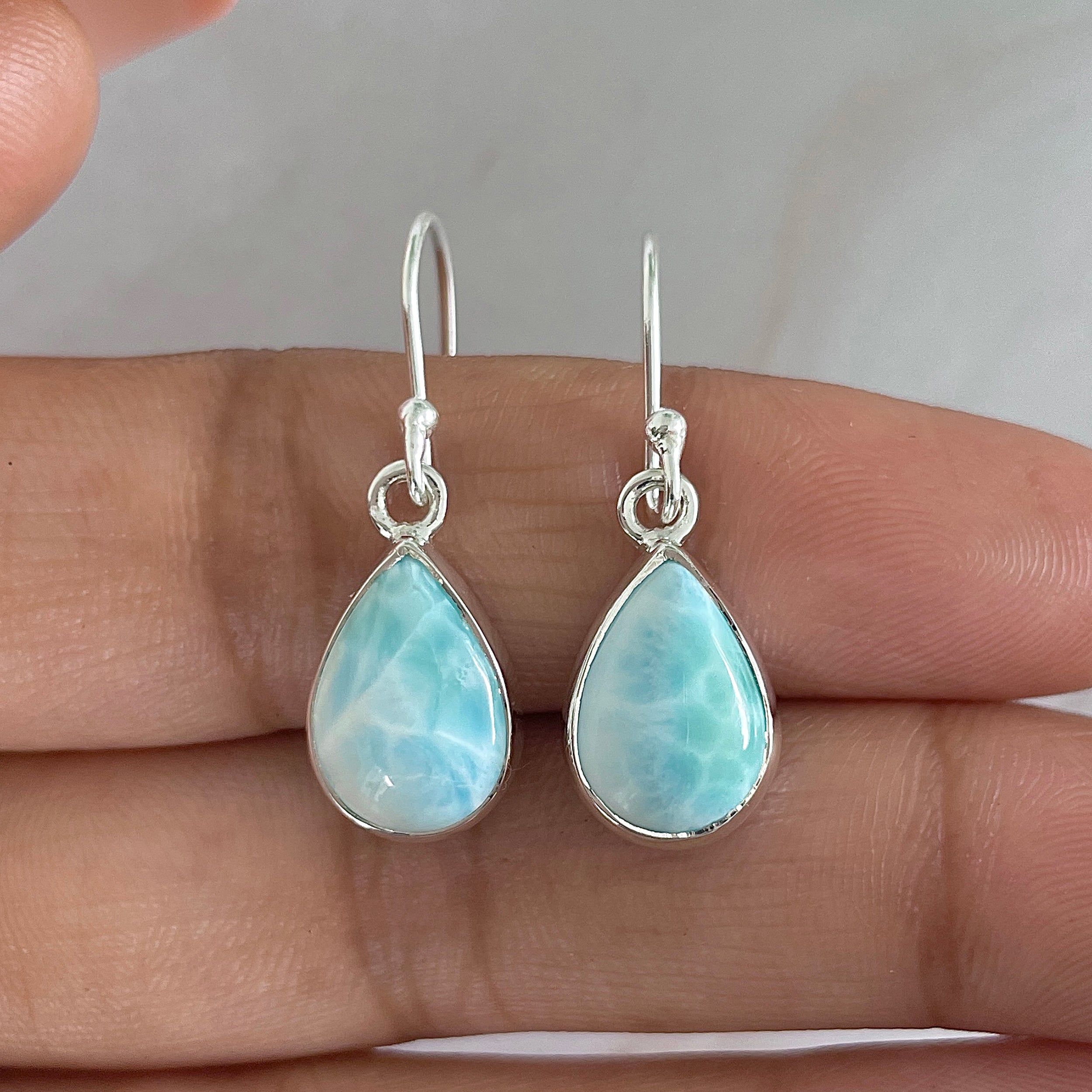 Larimar Earring-(LAR-E-1251.)