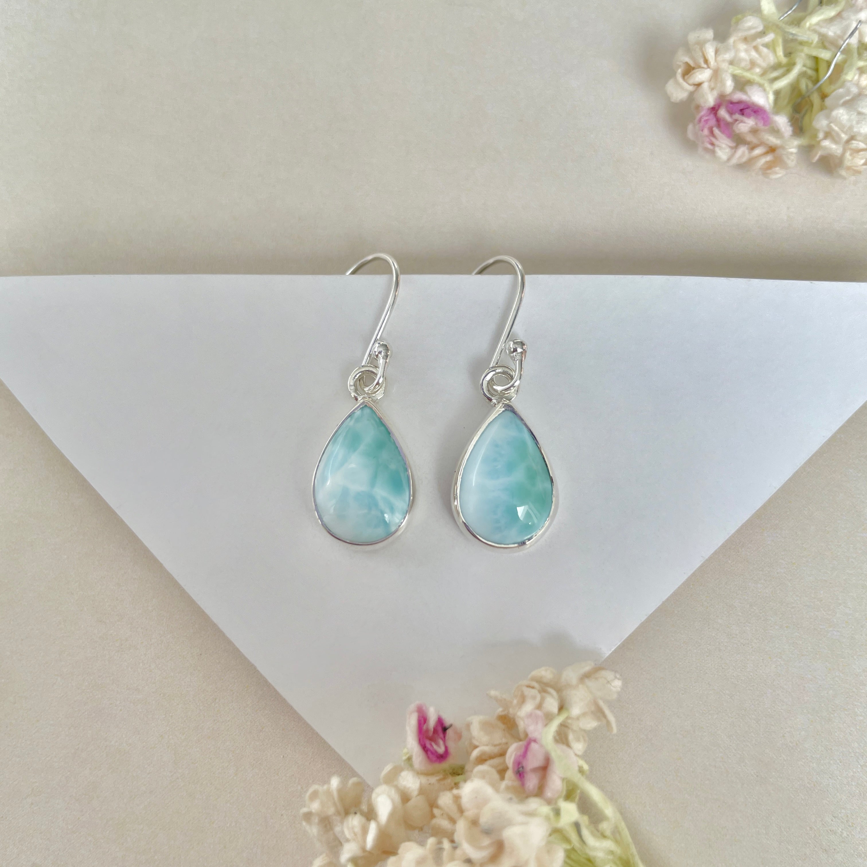 Larimar Earring-(LAR-E-1251.)