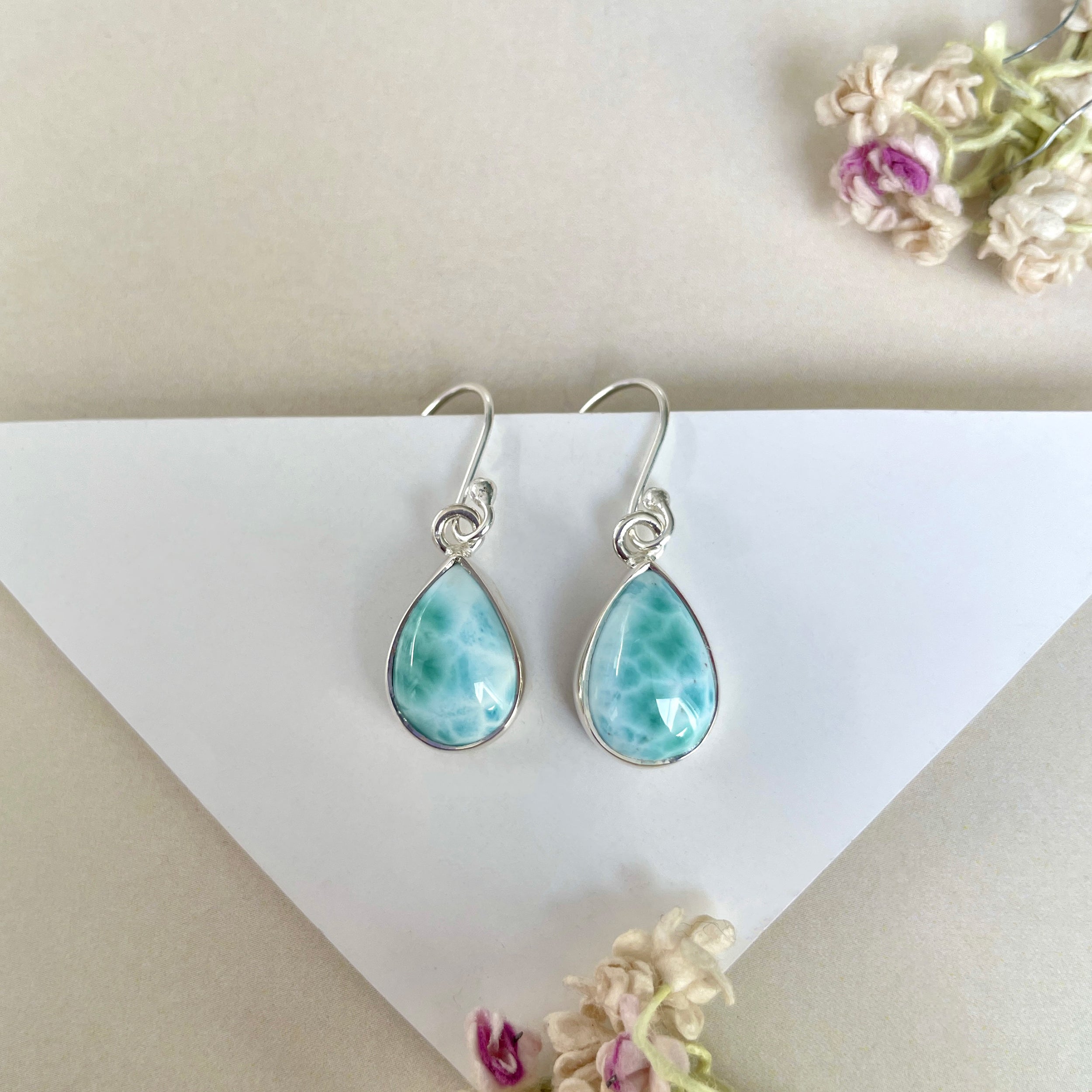 Larimar Earring-(LAR-E-1252.)