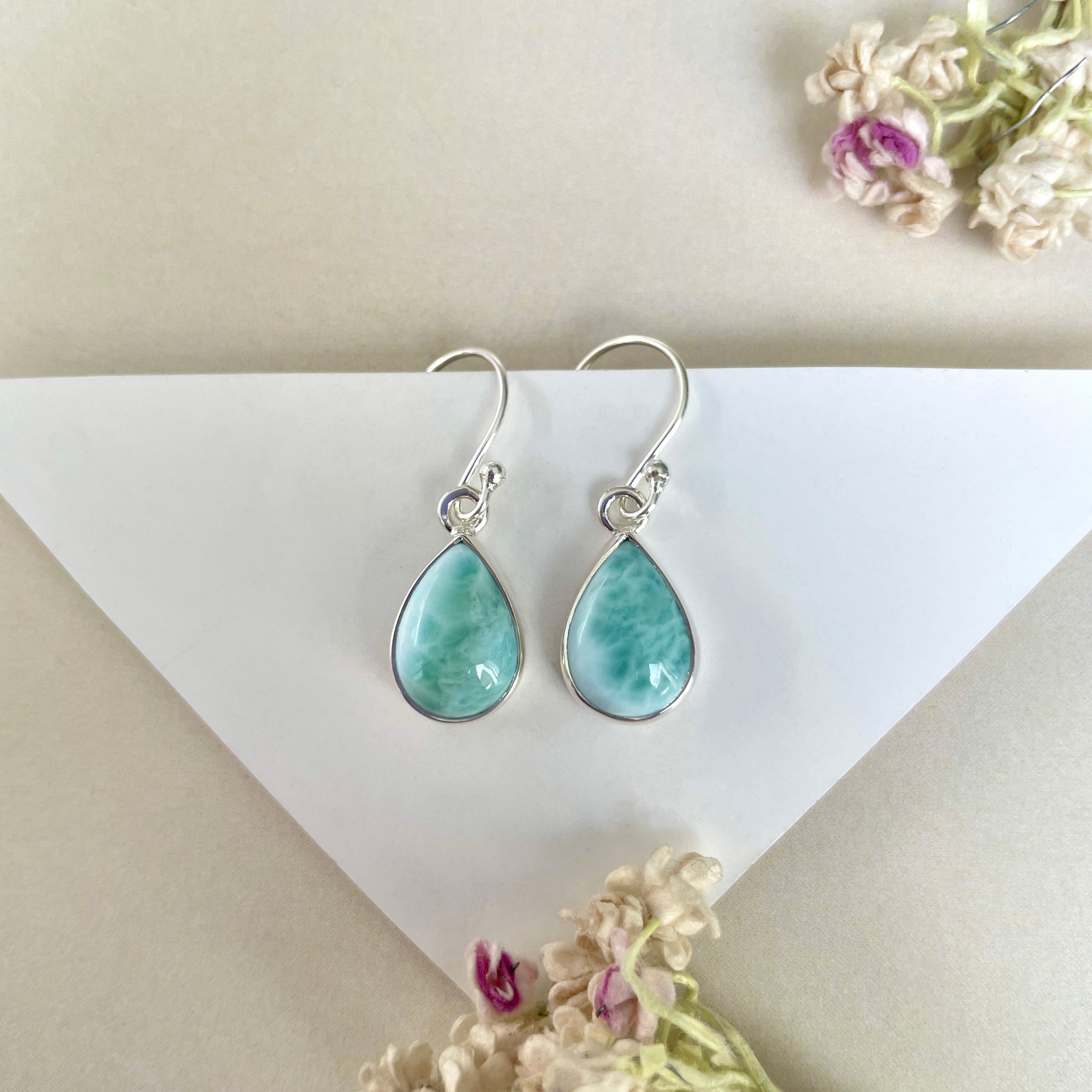 Larimar Earring-(LAR-E-1253.)