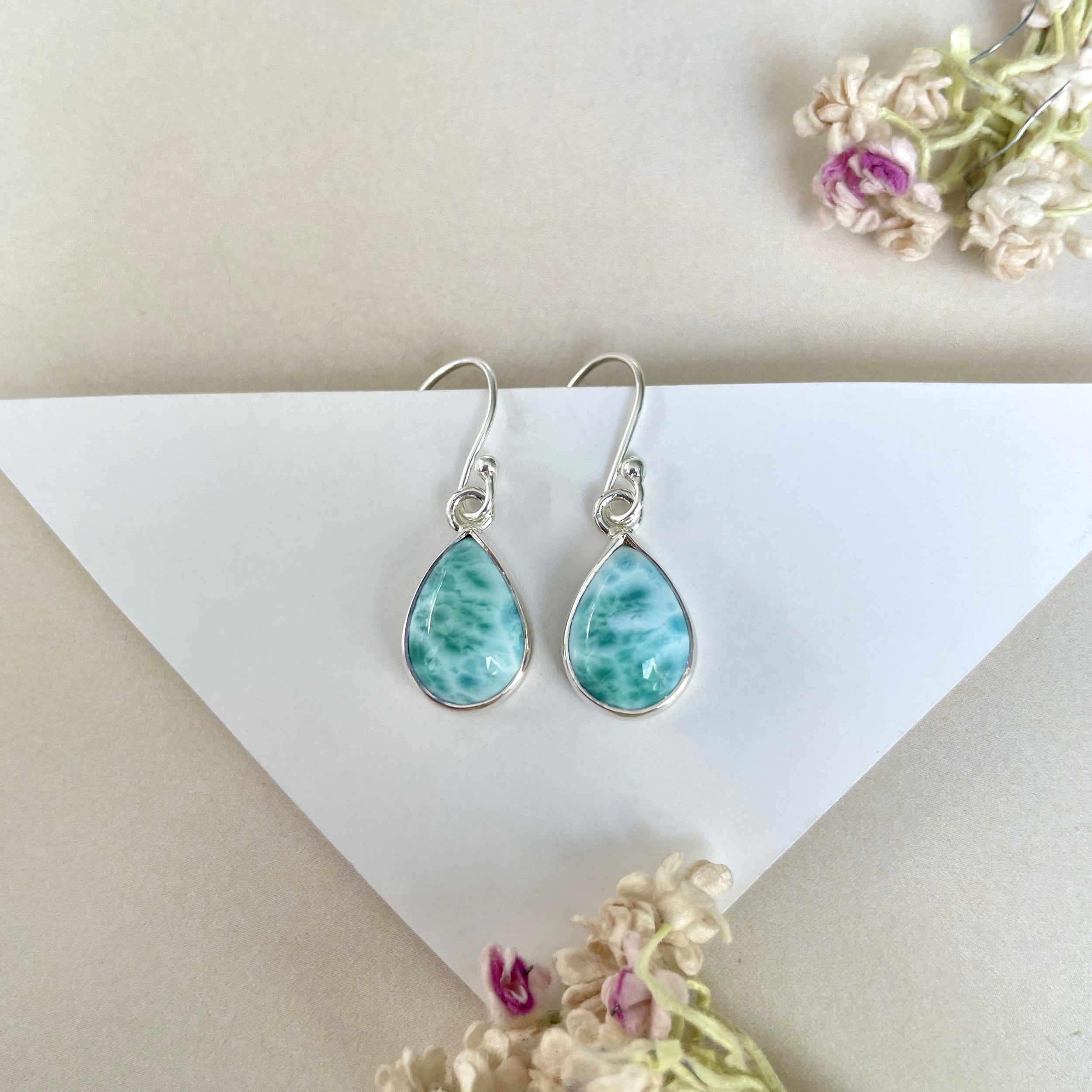Larimar Earring-(LAR-E-1254.)