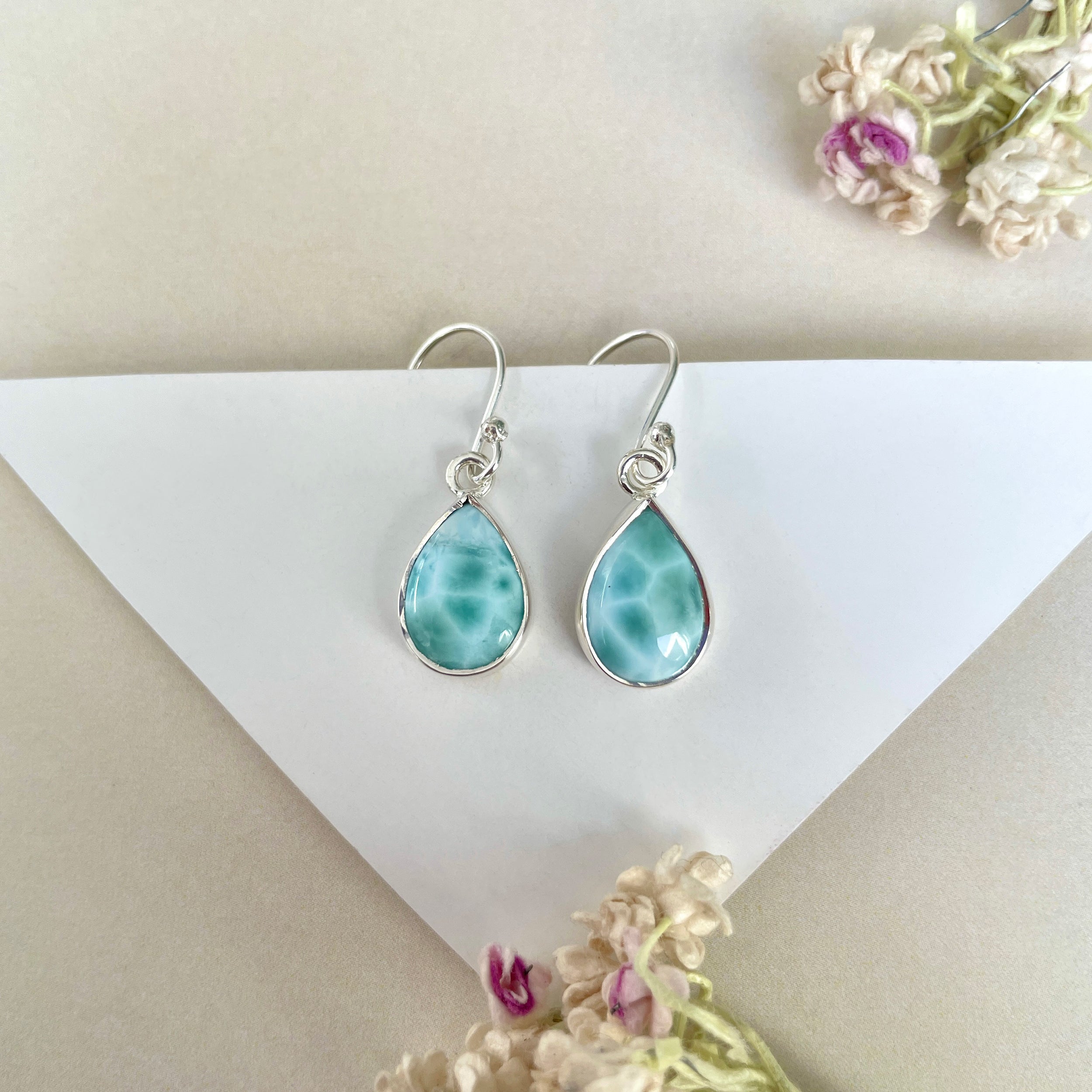 Larimar Earring-(LAR-E-1257.)