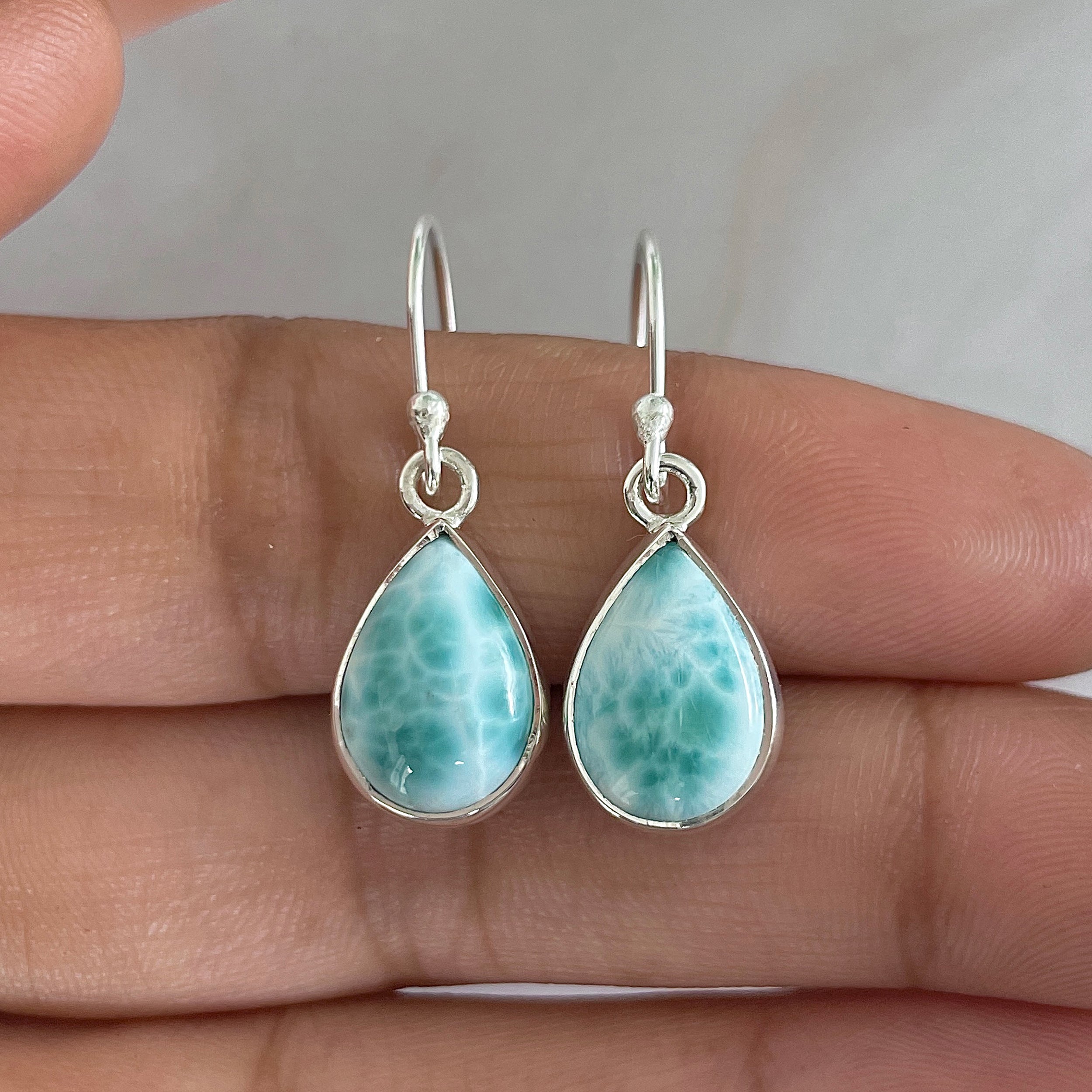 Larimar Earring-(LAR-E-1258.)