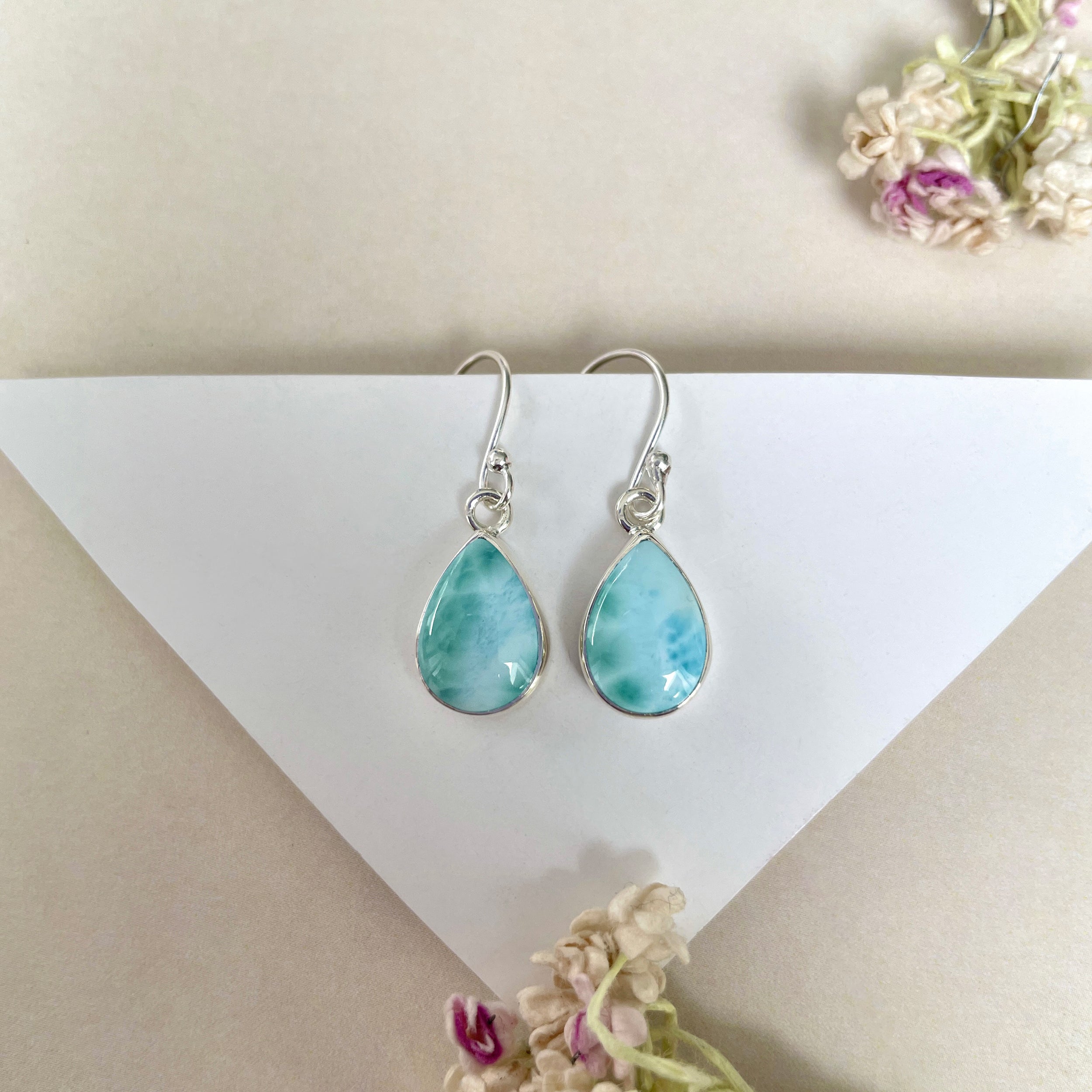 Larimar Earring-(LAR-E-1263.)