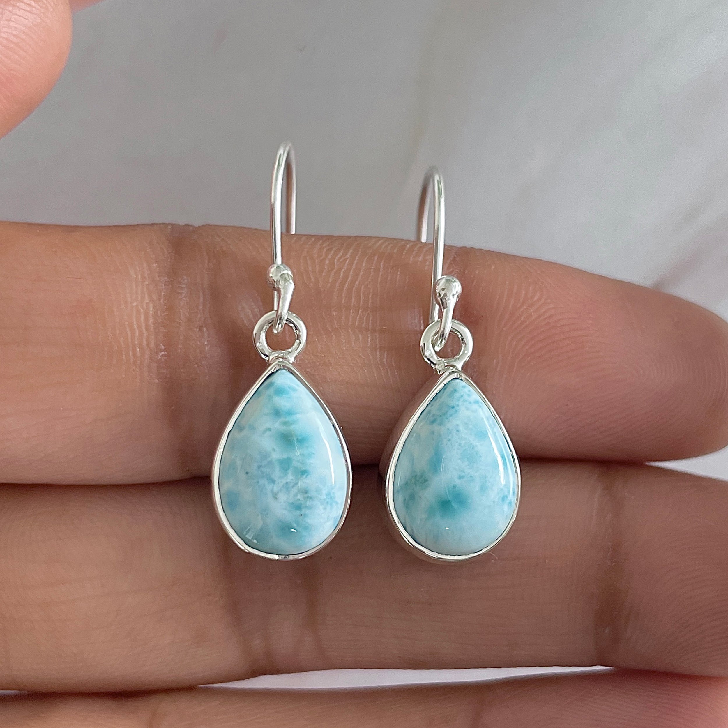 Larimar Earring-(LAR-E-1264.)