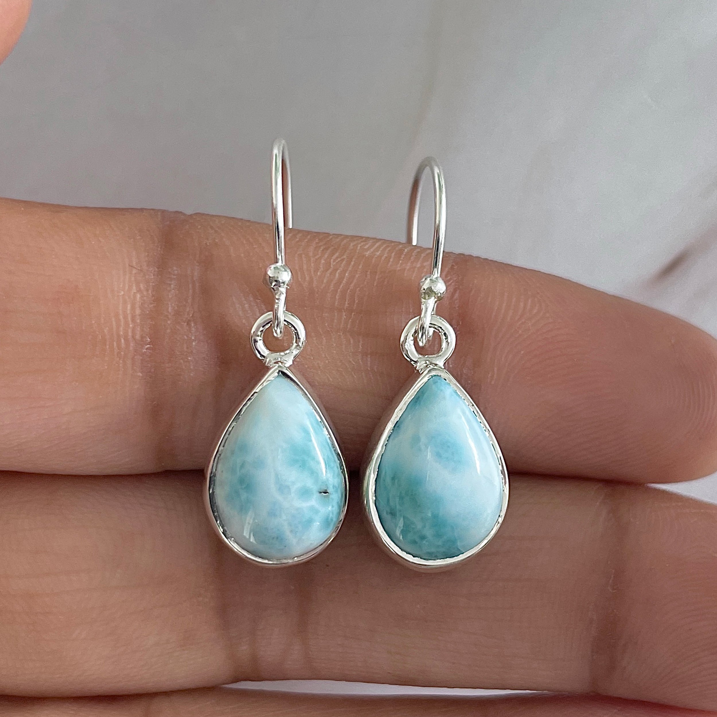Larimar Earring-(LAR-E-1267.)