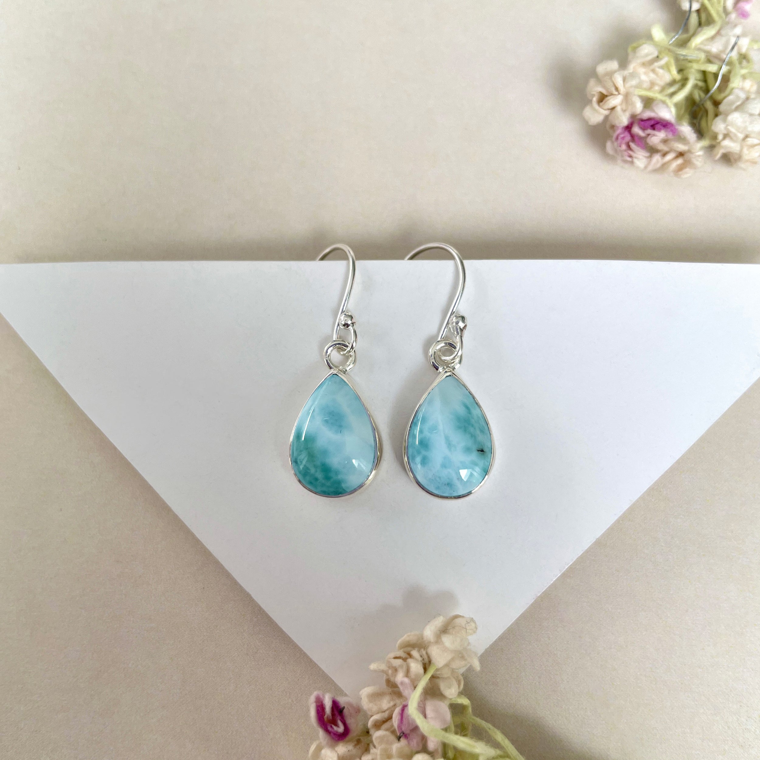 Larimar Earring-(LAR-E-1267.)