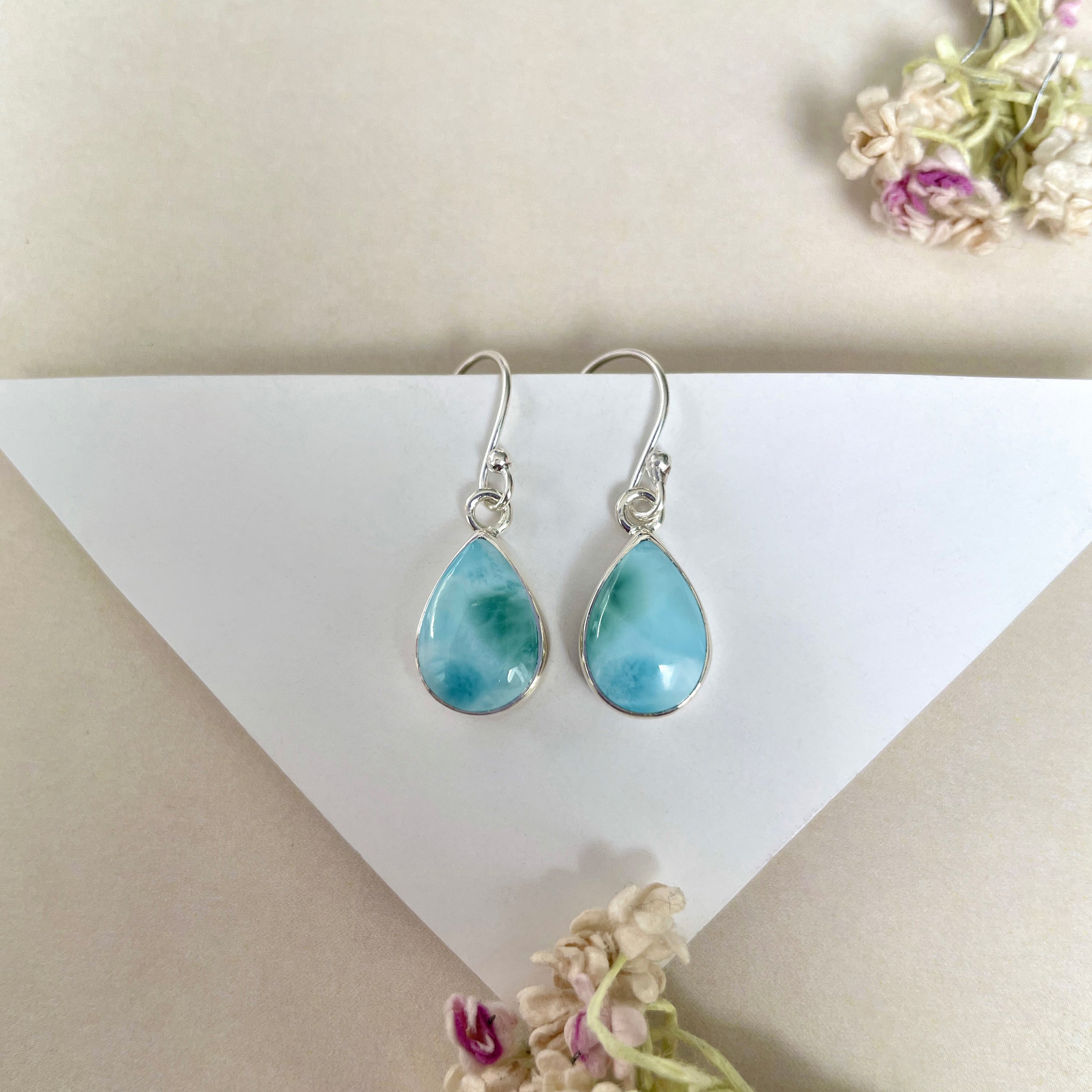 Larimar Earring-(LAR-E-1269.)