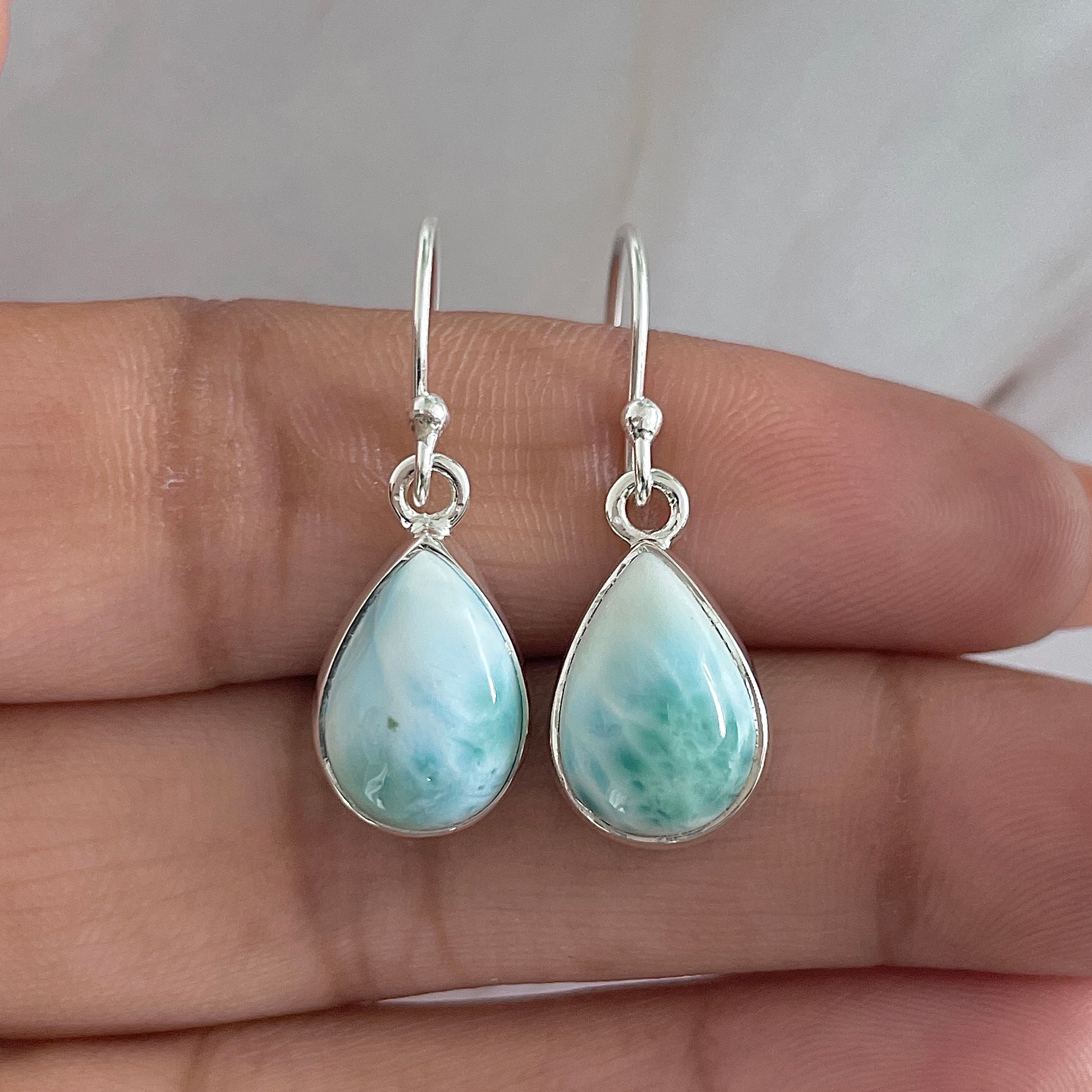 Larimar Earring-(LAR-E-1270.)