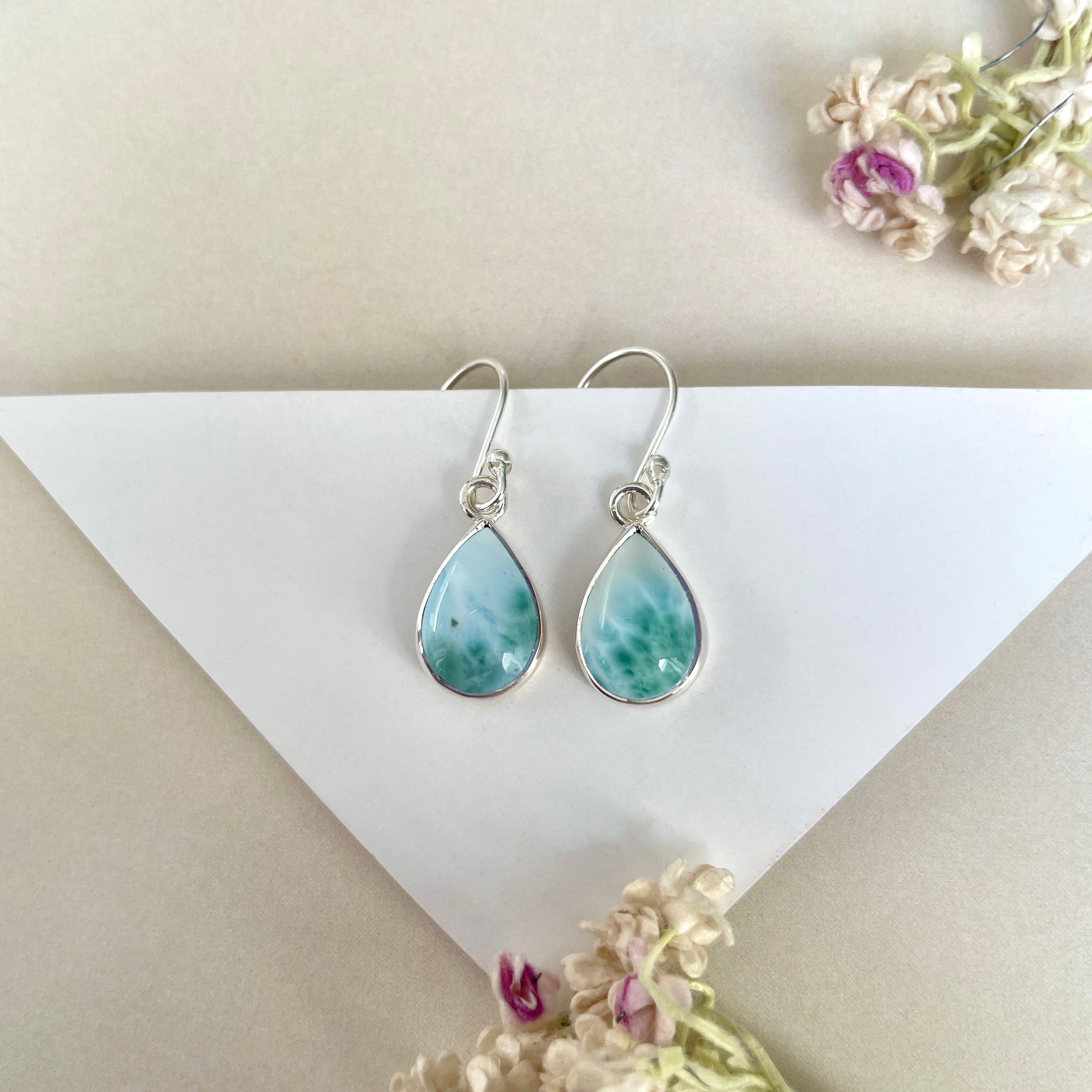 Larimar Earring-(LAR-E-1270.)