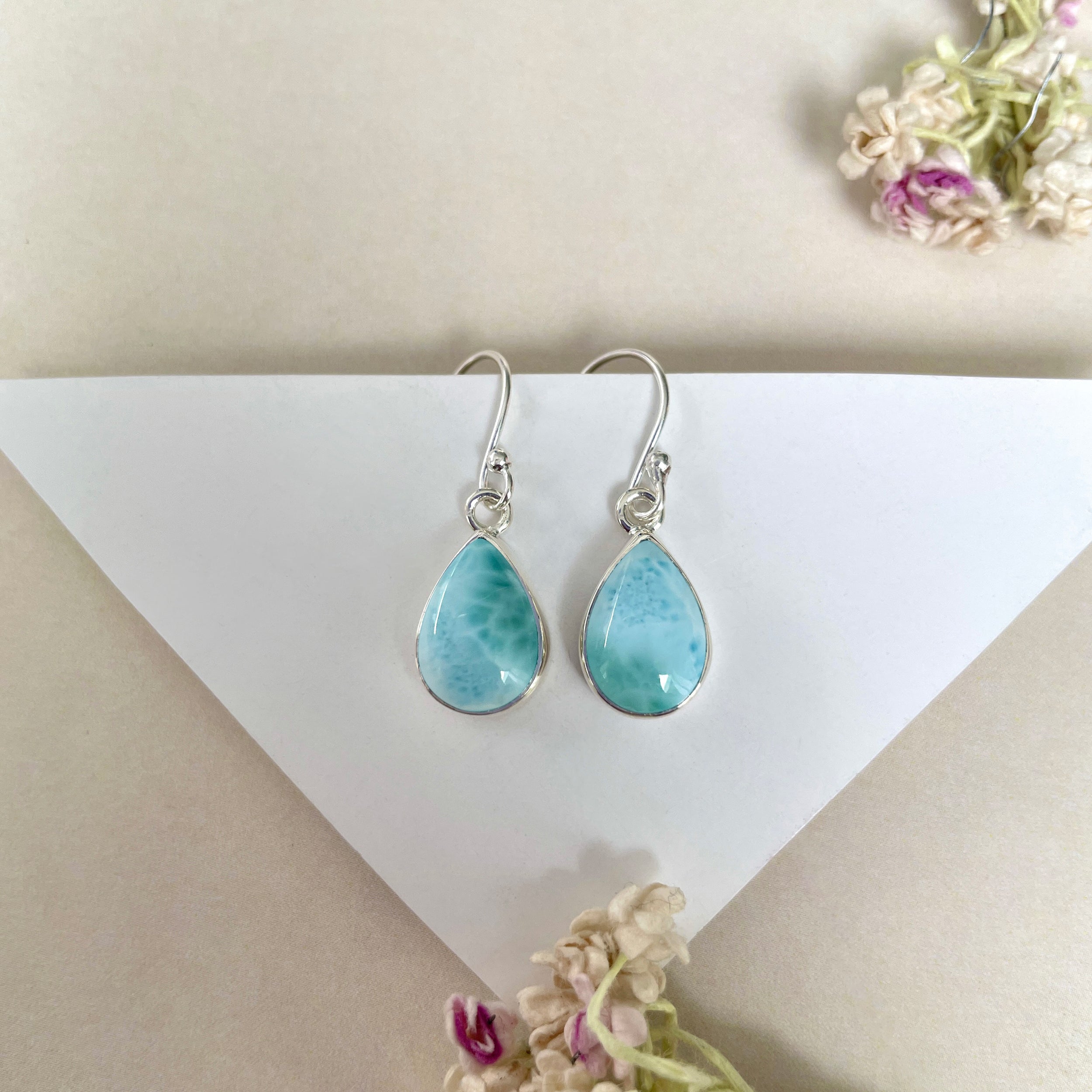 Larimar Earring-(LAR-E-1271.)