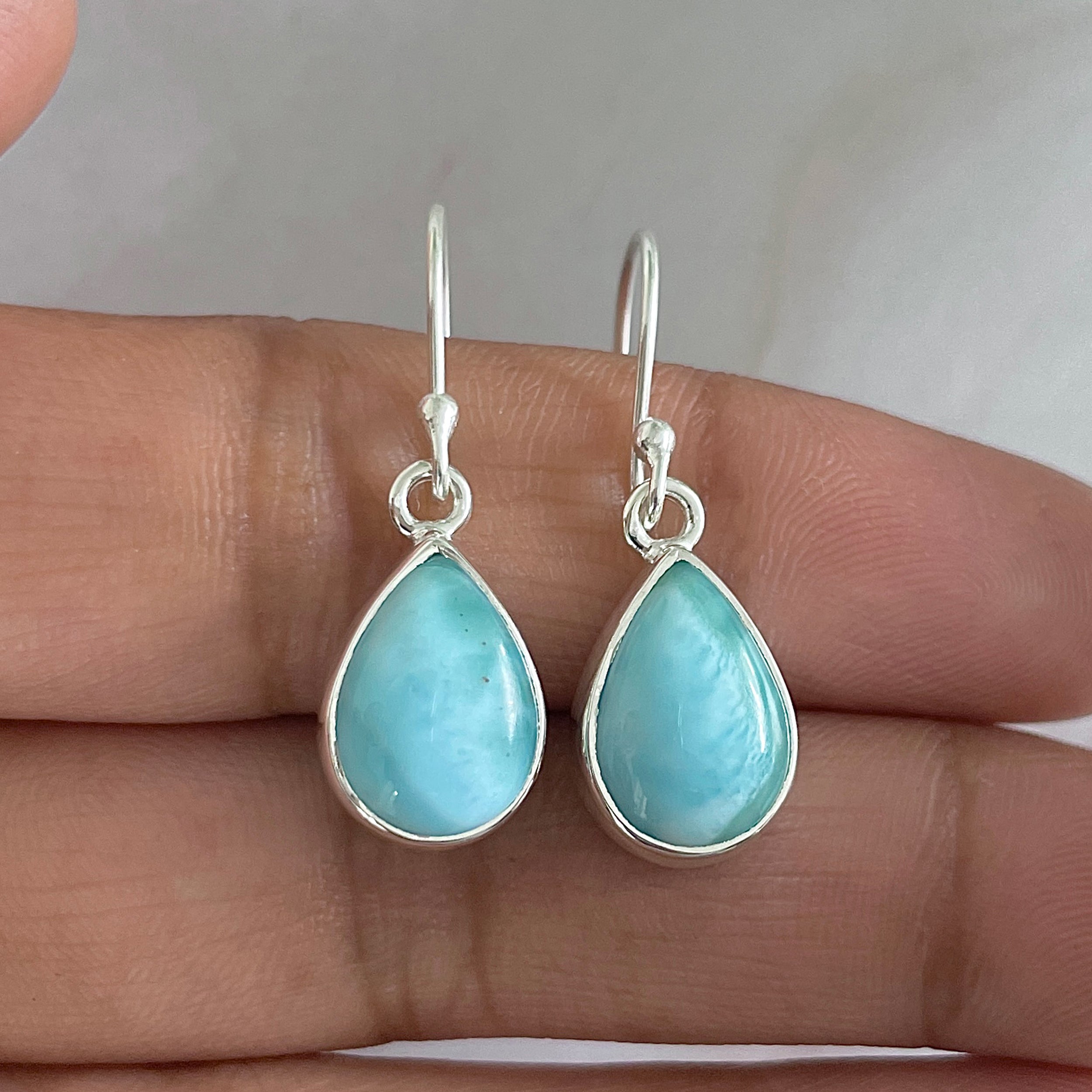 Larimar Earring-(LAR-E-1272.)