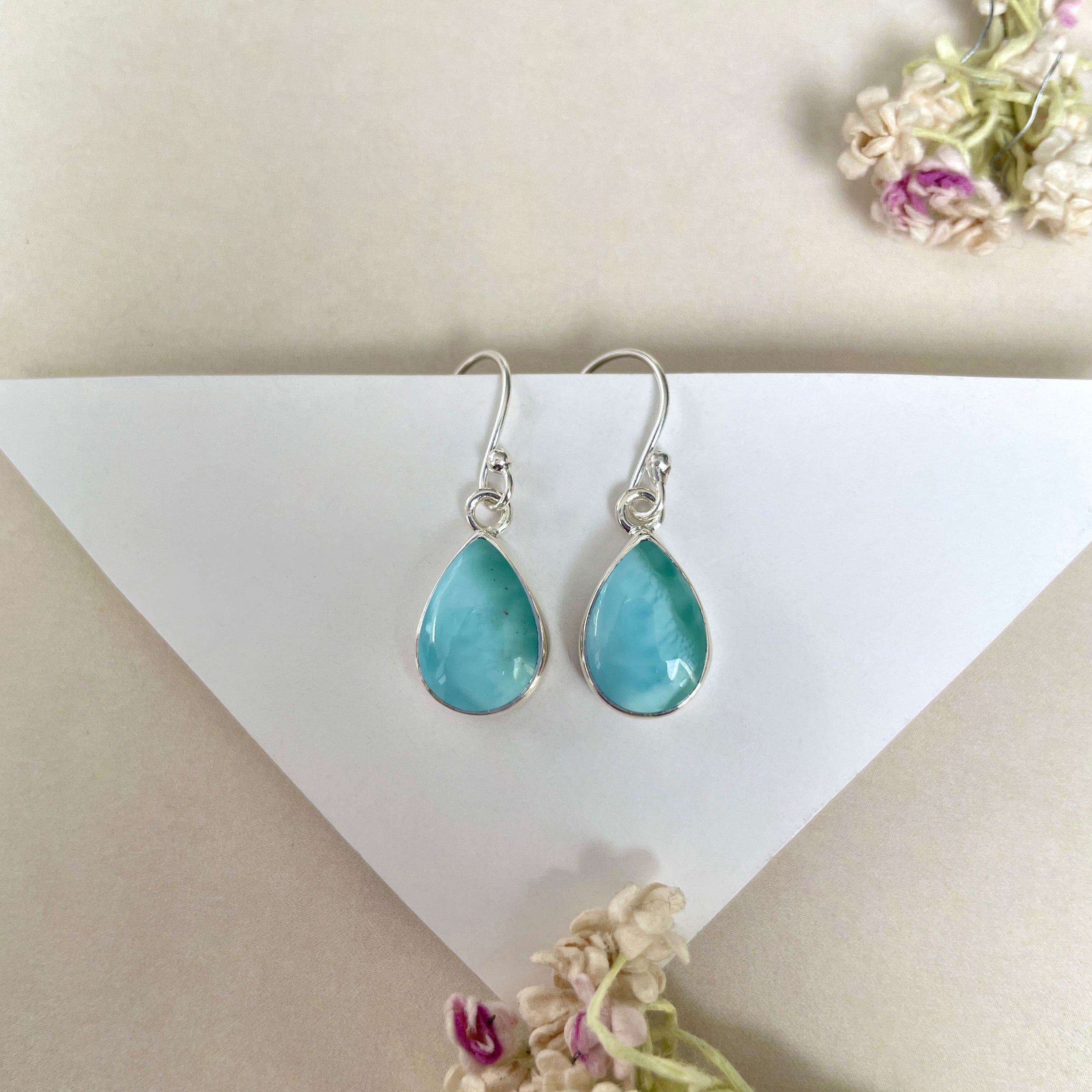 Larimar Earring-(LAR-E-1272.)