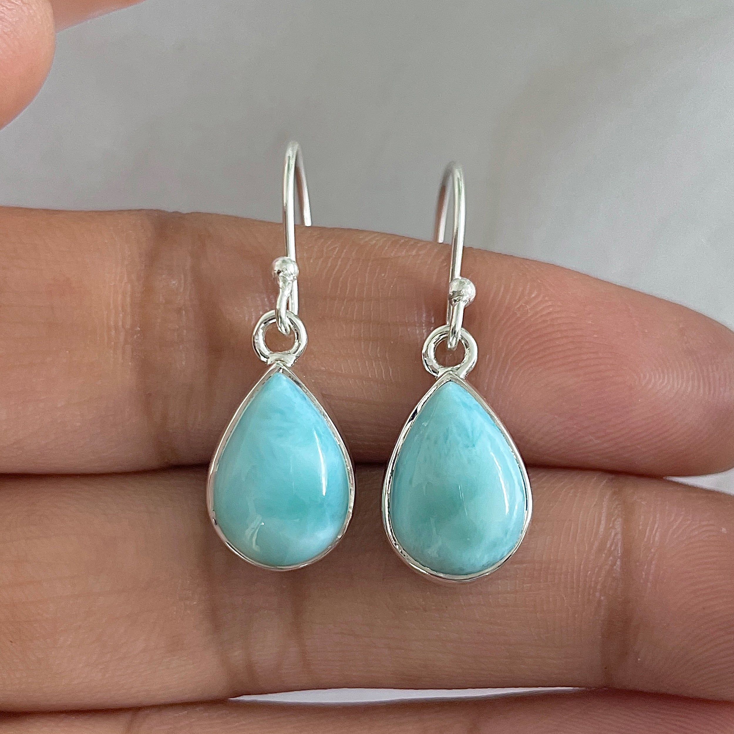 Larimar Earring-(LAR-E-1274.)